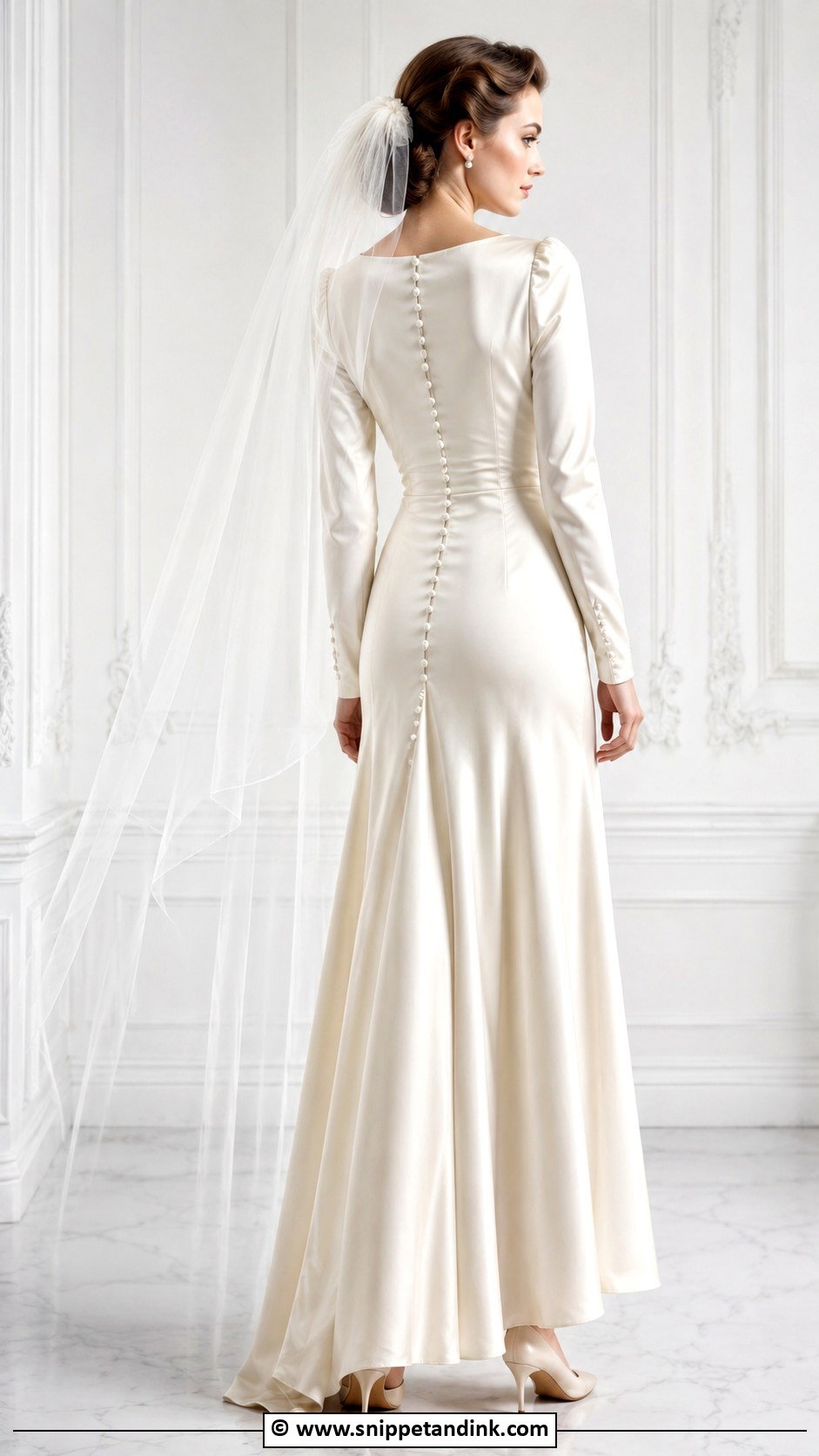 1940s Wedding Dress With Button Back - Snippet and Ink - 25 1940s Wedding Dress Ideas