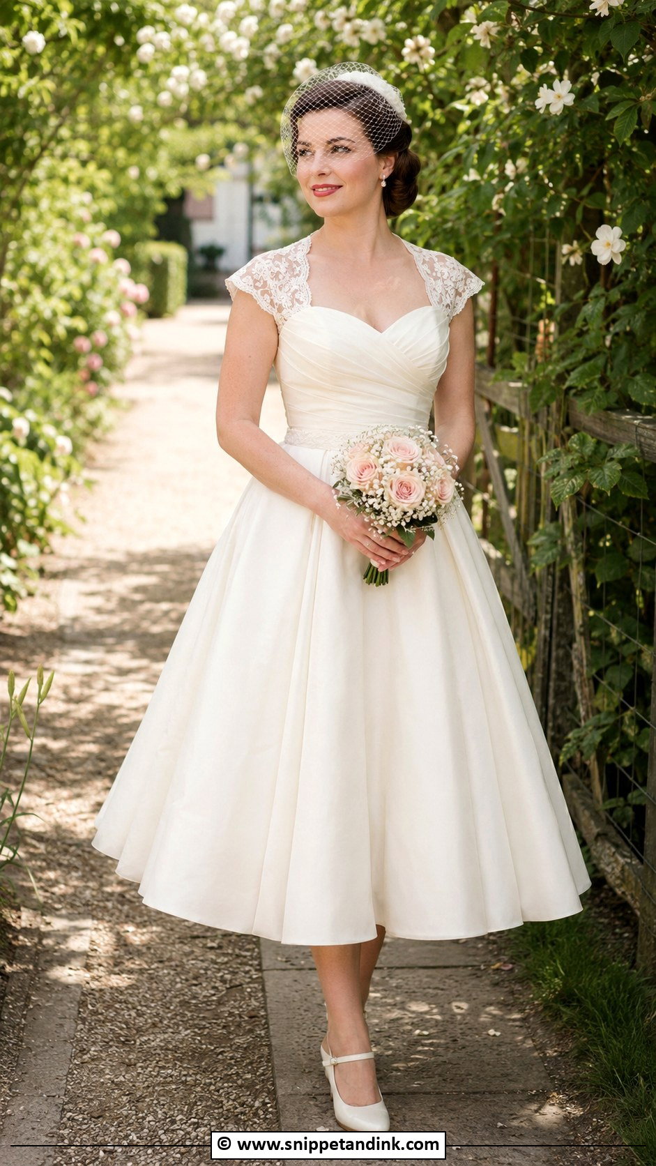 1940s Wedding Dress With Cap Sleeves - Snippet and Ink - 25 1940s Wedding Dress Ideas