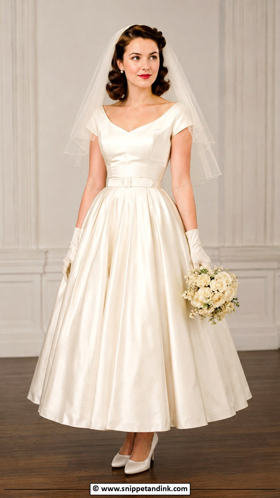 1940s Wedding Dress With Full Skirt - Snippet and Ink - 25 1940s Wedding Dress Ideas