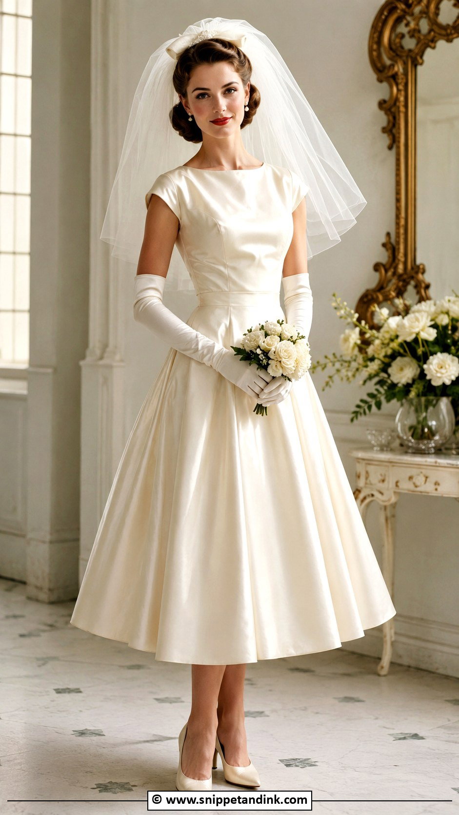 1940s Wedding Dress With Gloves - Snippet and Ink - 25 1940s Wedding Dress Ideas