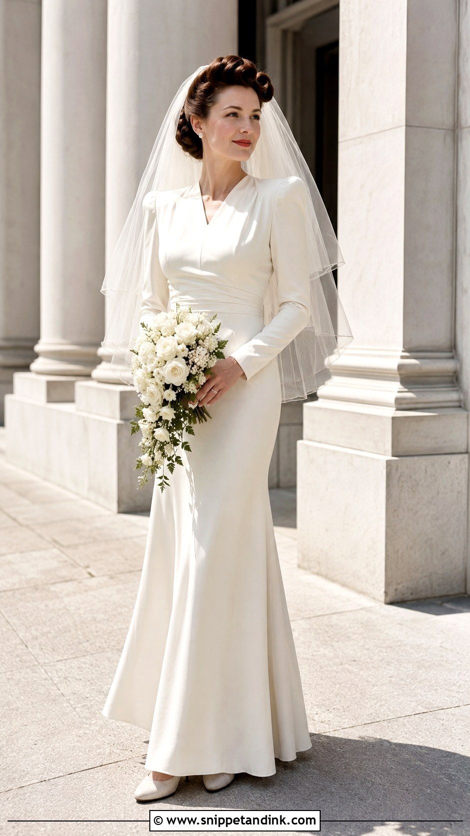 1940s Wedding Dress - Snippet and Ink - 25 Historical Wedding Dresses