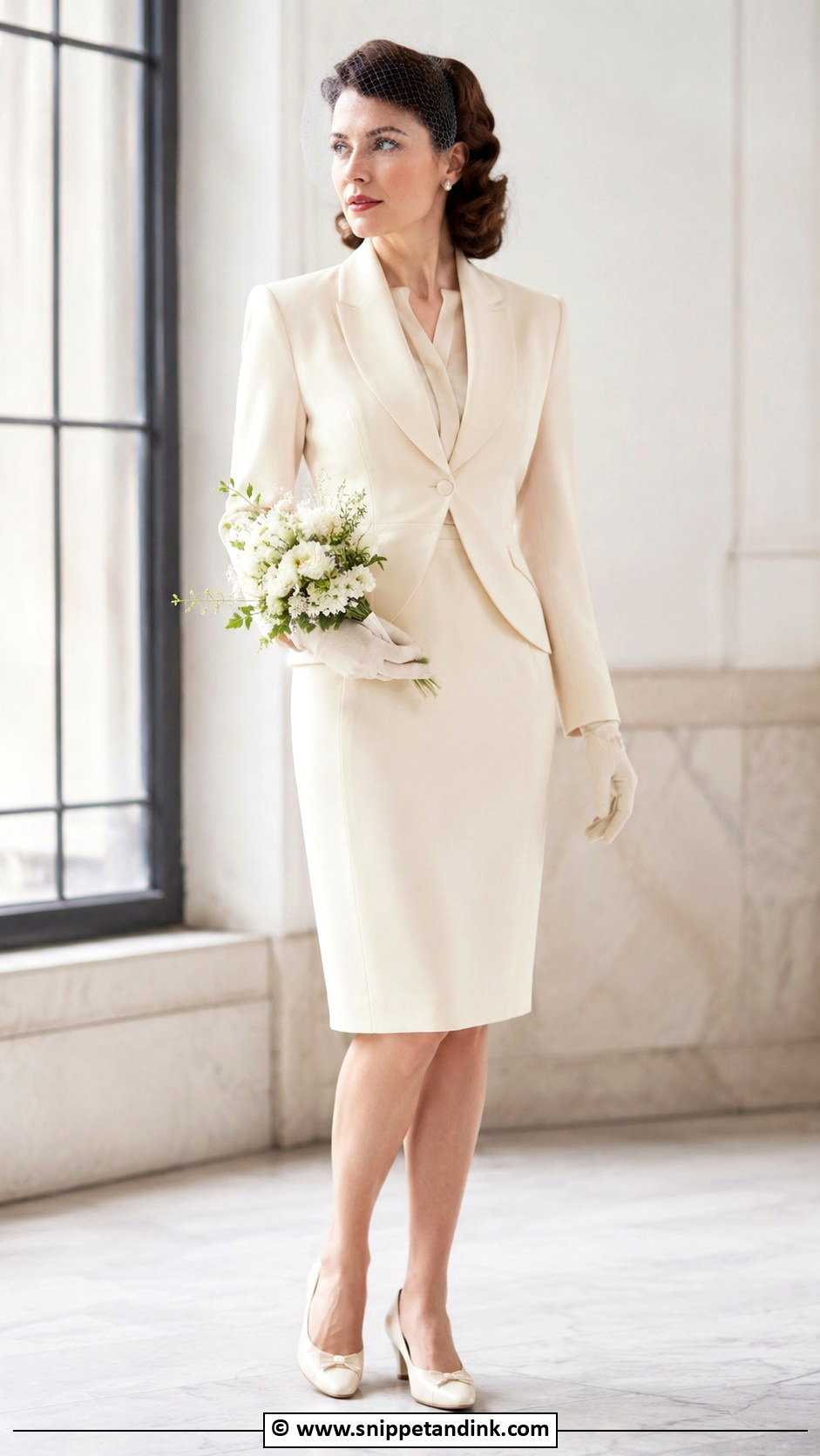 1940s Wedding Suit For Bride - Snippet and Ink - 25 1940s Wedding Dress Ideas