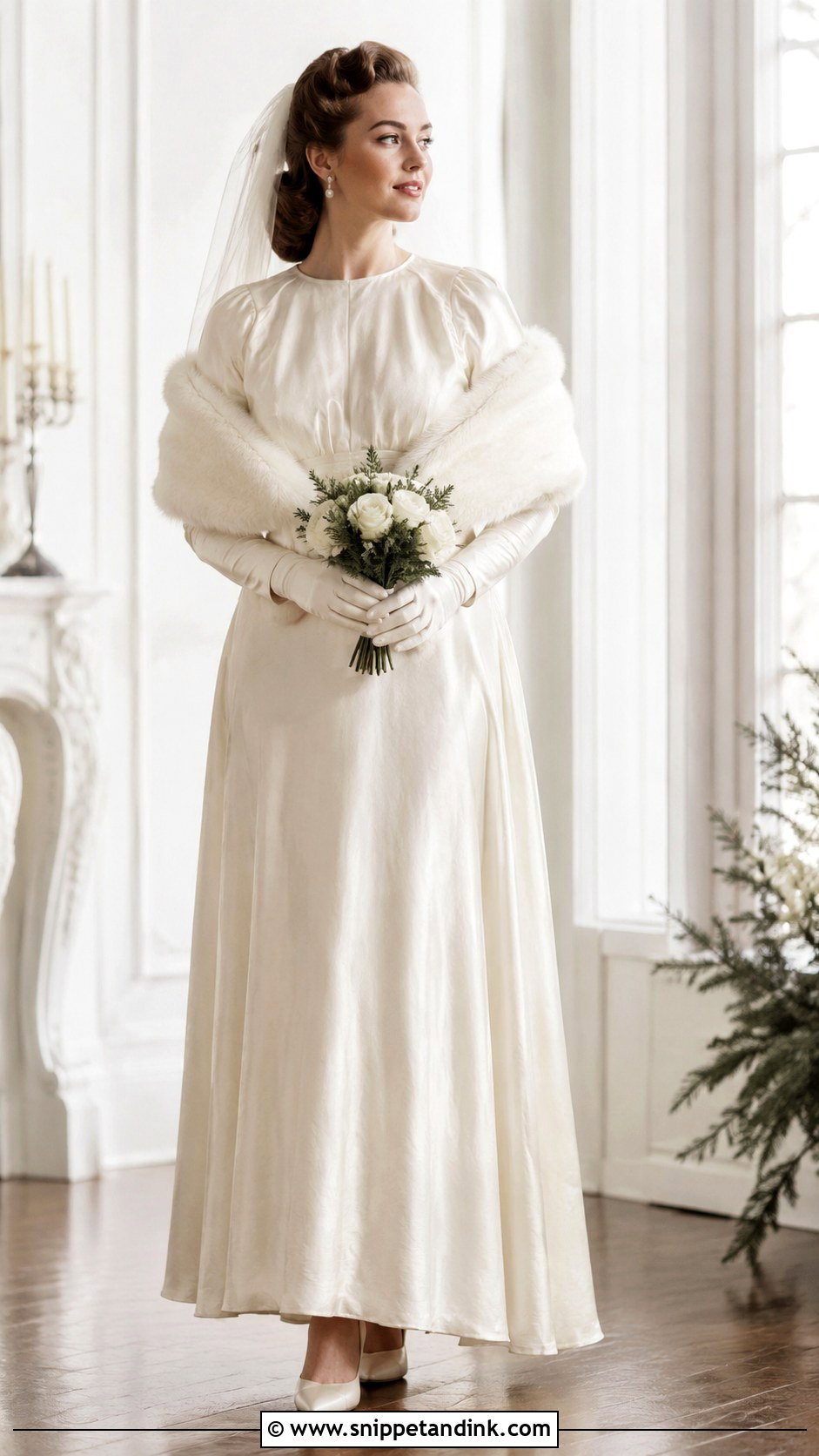 1940s Winter Wedding Dress - Snippet and Ink - 25 1940 Wedding Dress Ideas