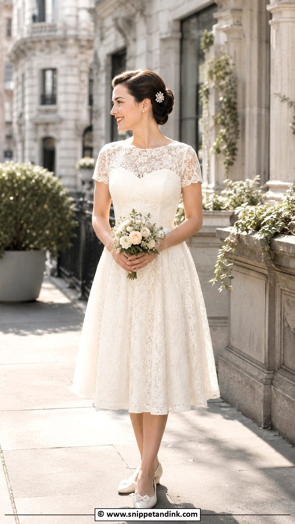 1950S Elopement Tea Length Wedding Dress - Snippet and Ink - 25 1950S Wedding Dress Tea Length Ideas