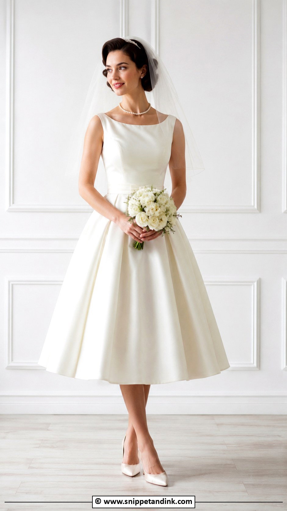 1950S Petite Tea Length Wedding Dress - Snippet and Ink - 25 1950S Wedding Dress Tea Length Ideas