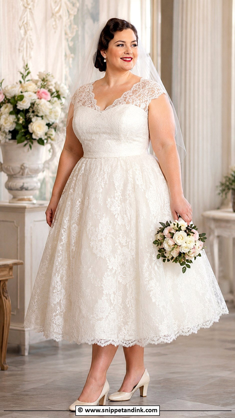 1950S Plus Size Tea Length Wedding Dress - Snippet and Ink - 25 1950S Wedding Dress Tea Length Ideas