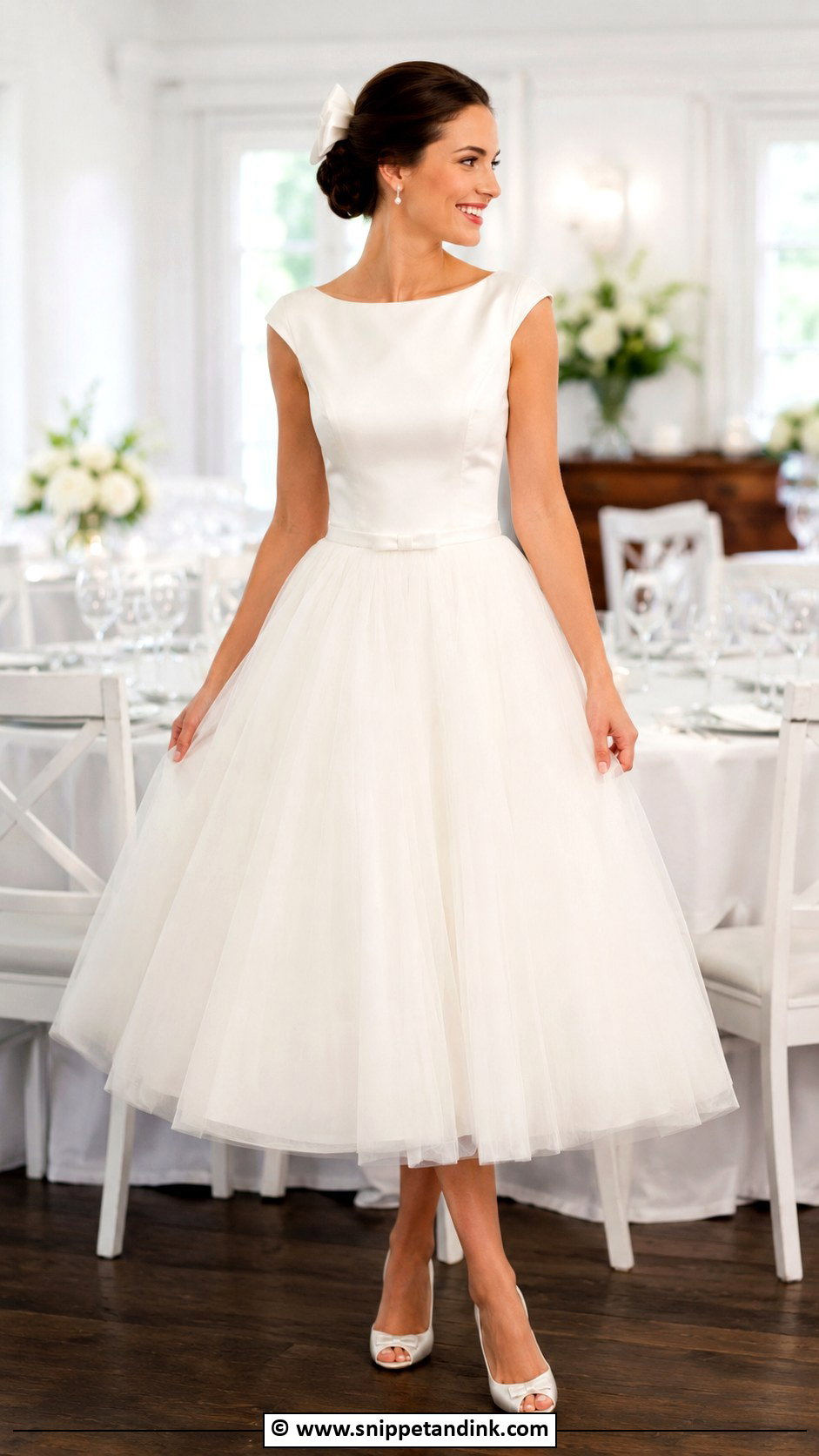 1950S Reception Tea Length Wedding Dress - Snippet and Ink - 25 1950S Wedding Dress Tea Length Ideas