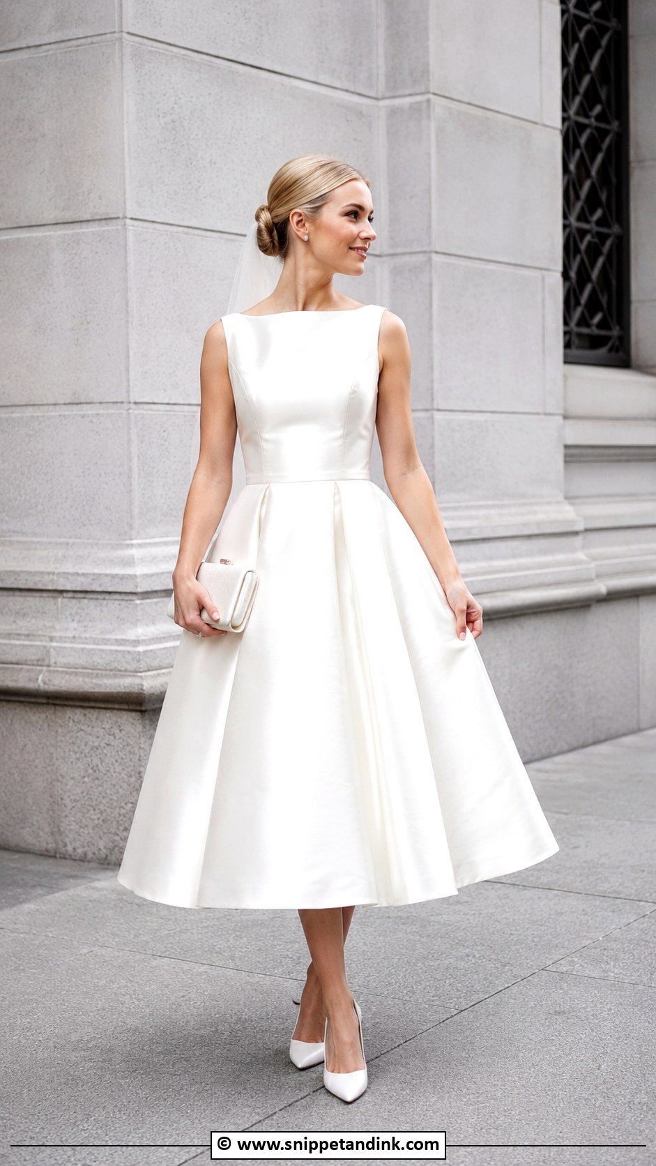 1950S Satin Tea Length Wedding Dress - Snippet and Ink - 25 1950S Wedding Dress Tea Length Ideas