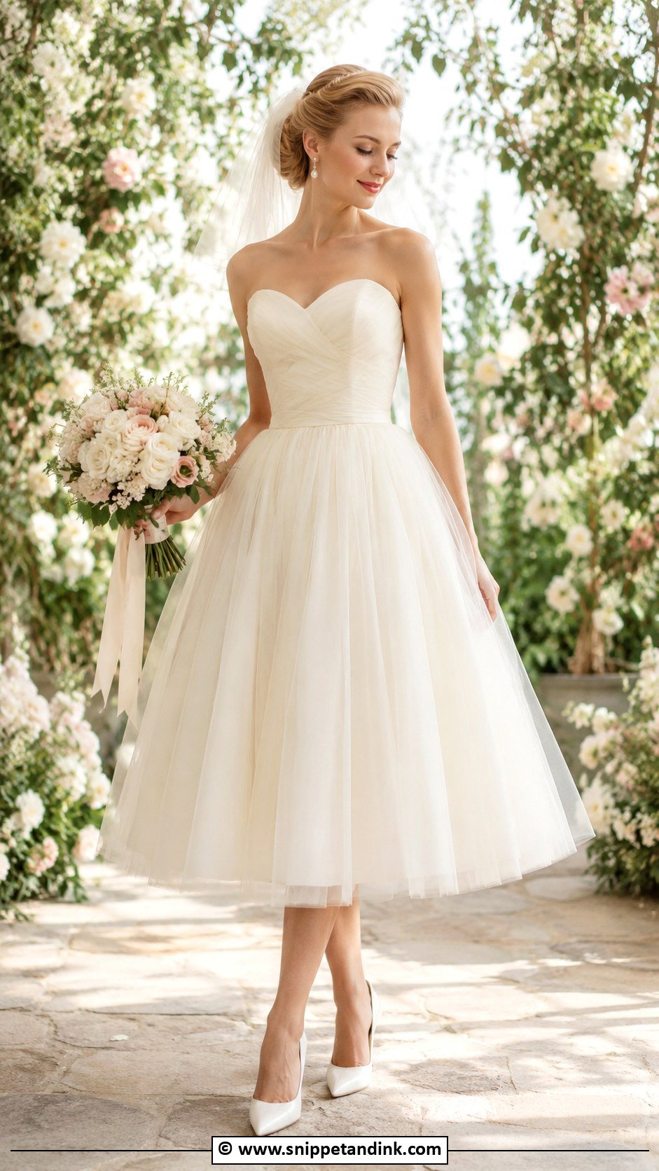 1950S Tulle Tea Length Wedding Dress - Snippet and Ink - 25 1950S Wedding Dress Tea Length Ideas