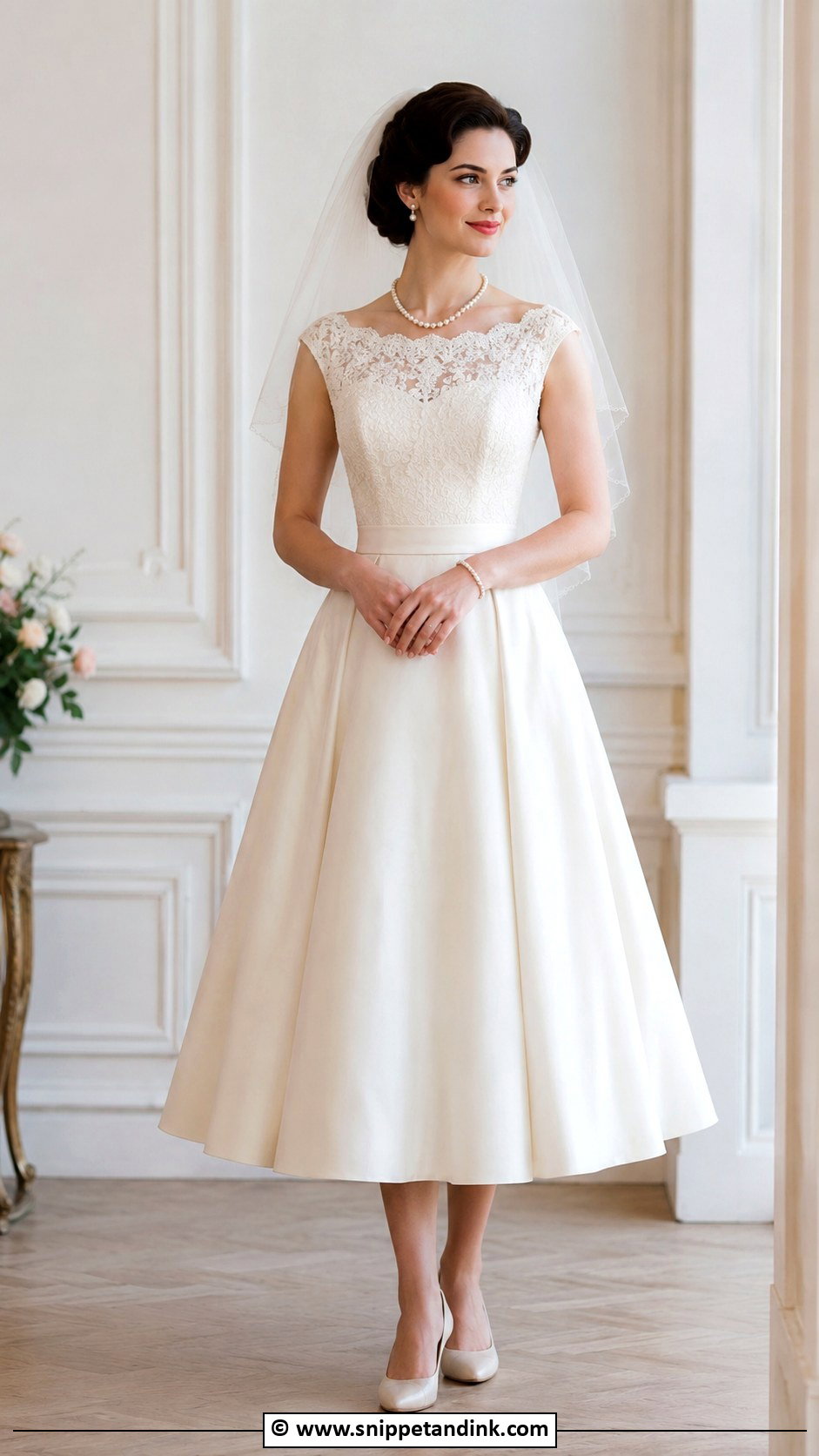 1950s A Line Wedding Dress - Snippet and Ink - 30 1950s Wedding Dress Ideas