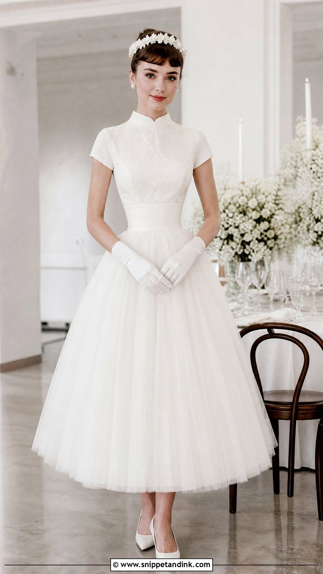 1950s Audrey Hepburn Wedding Dress - Snippet and Ink - 20 Vintage Wedding Dress 50s Ideas