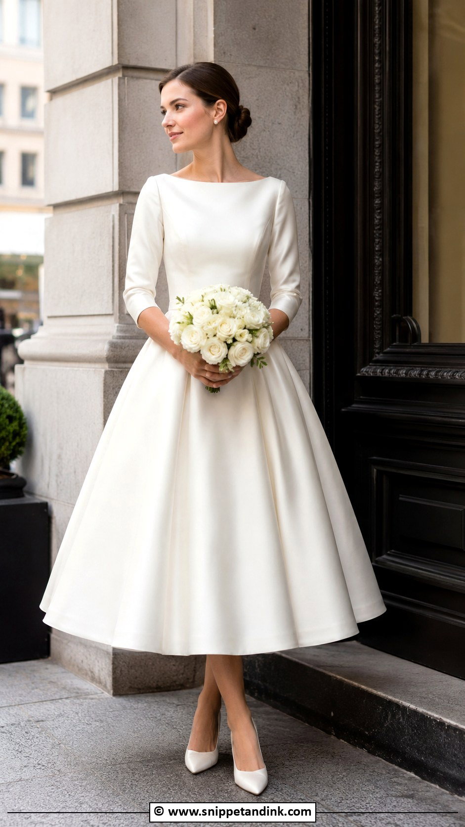 1950s Bateau Neck Wedding Dress - Snippet and Ink - 30 1950s Wedding Dress Ideas