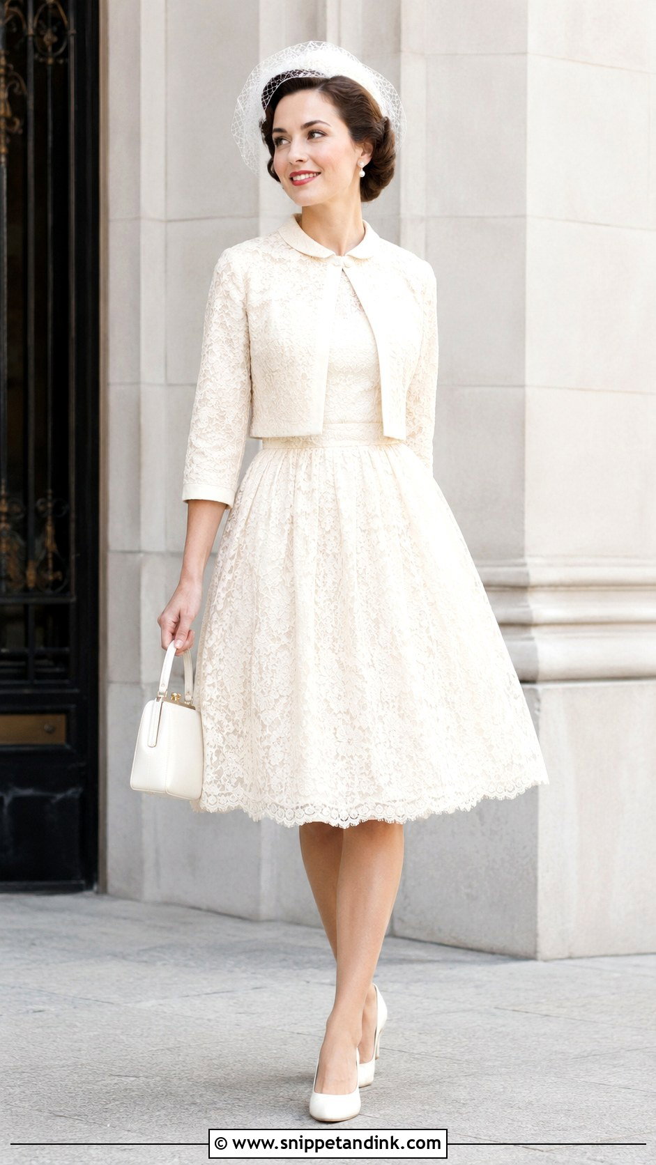 1950s Courthouse Wedding Dress - Snippet and Ink - 25 1950 Wedding Dress Ideas