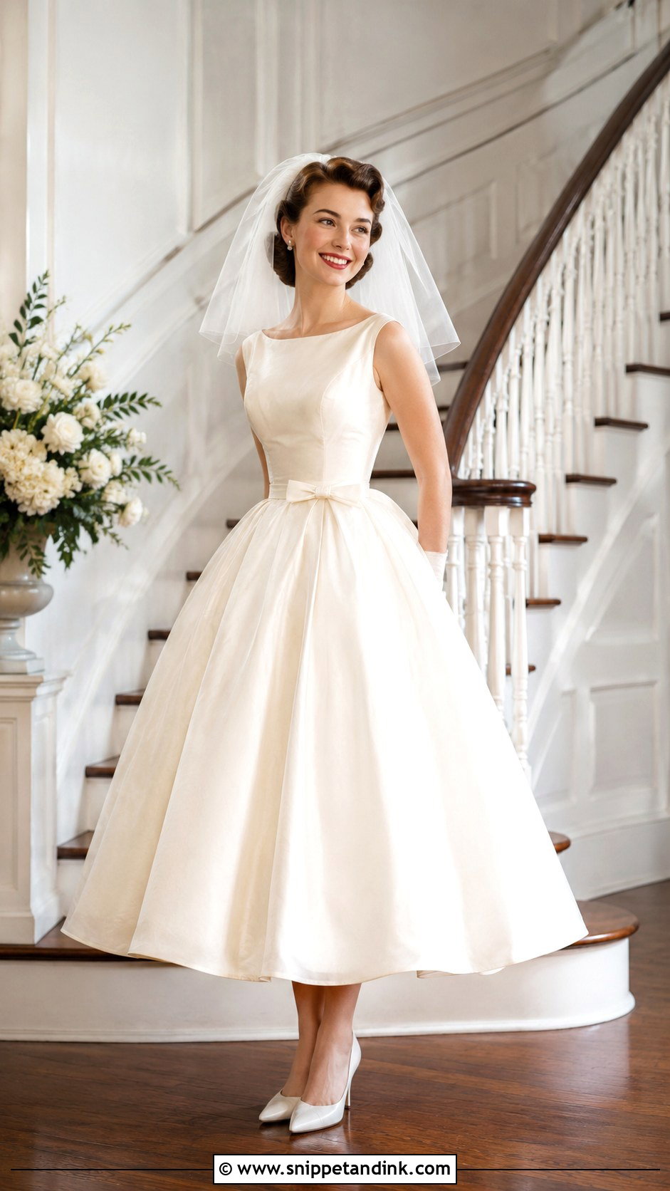 1950s Full Skirt Wedding Dress - Snippet and Ink - 30 Vintage Romantic Wedding Dress Ideas