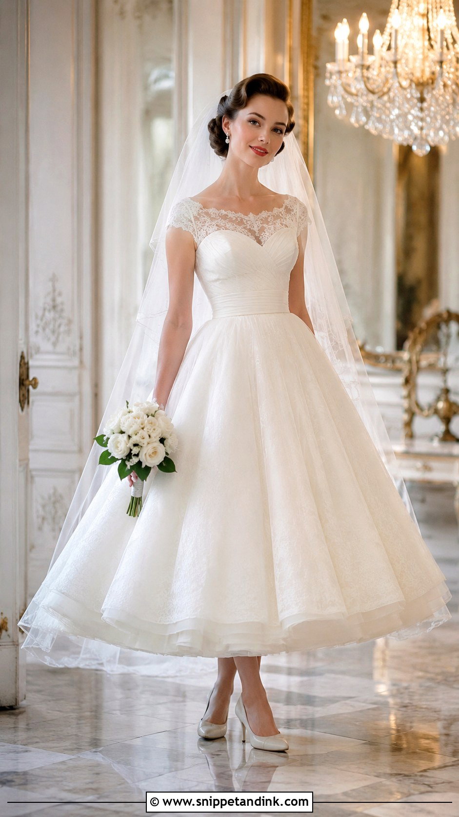 1950s Full Skirt Wedding Dress - Snippet and Ink - 25 1950 Wedding Dress Ideas