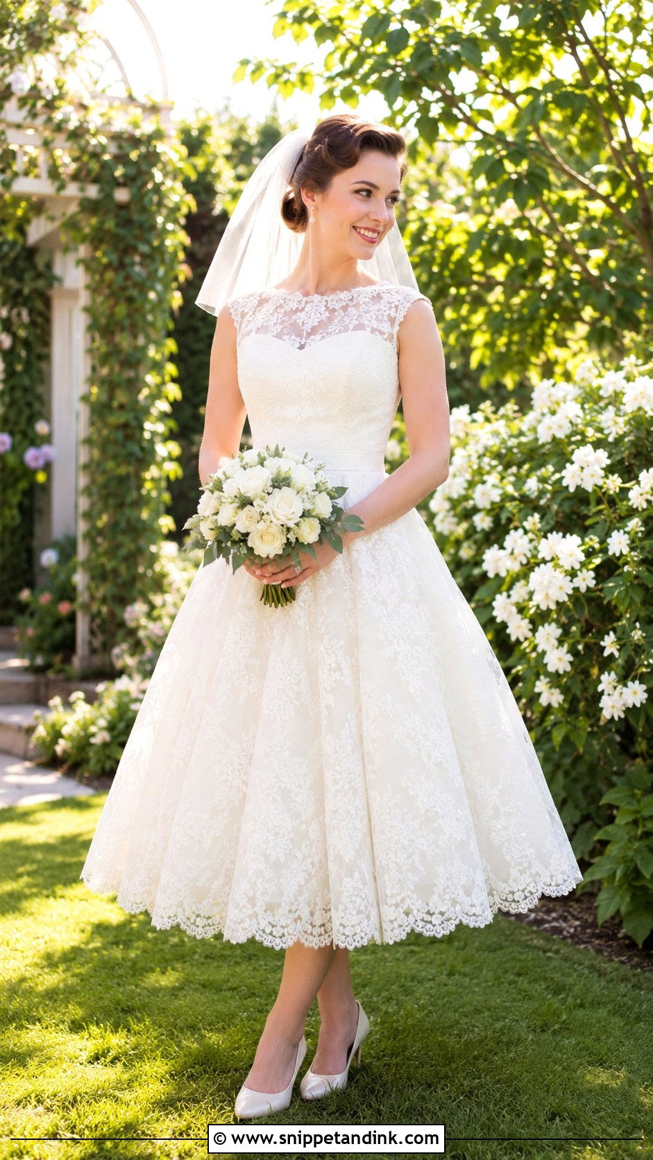1950s Garden Wedding Dress - Snippet and Ink - 25 1950 Wedding Dress Ideas