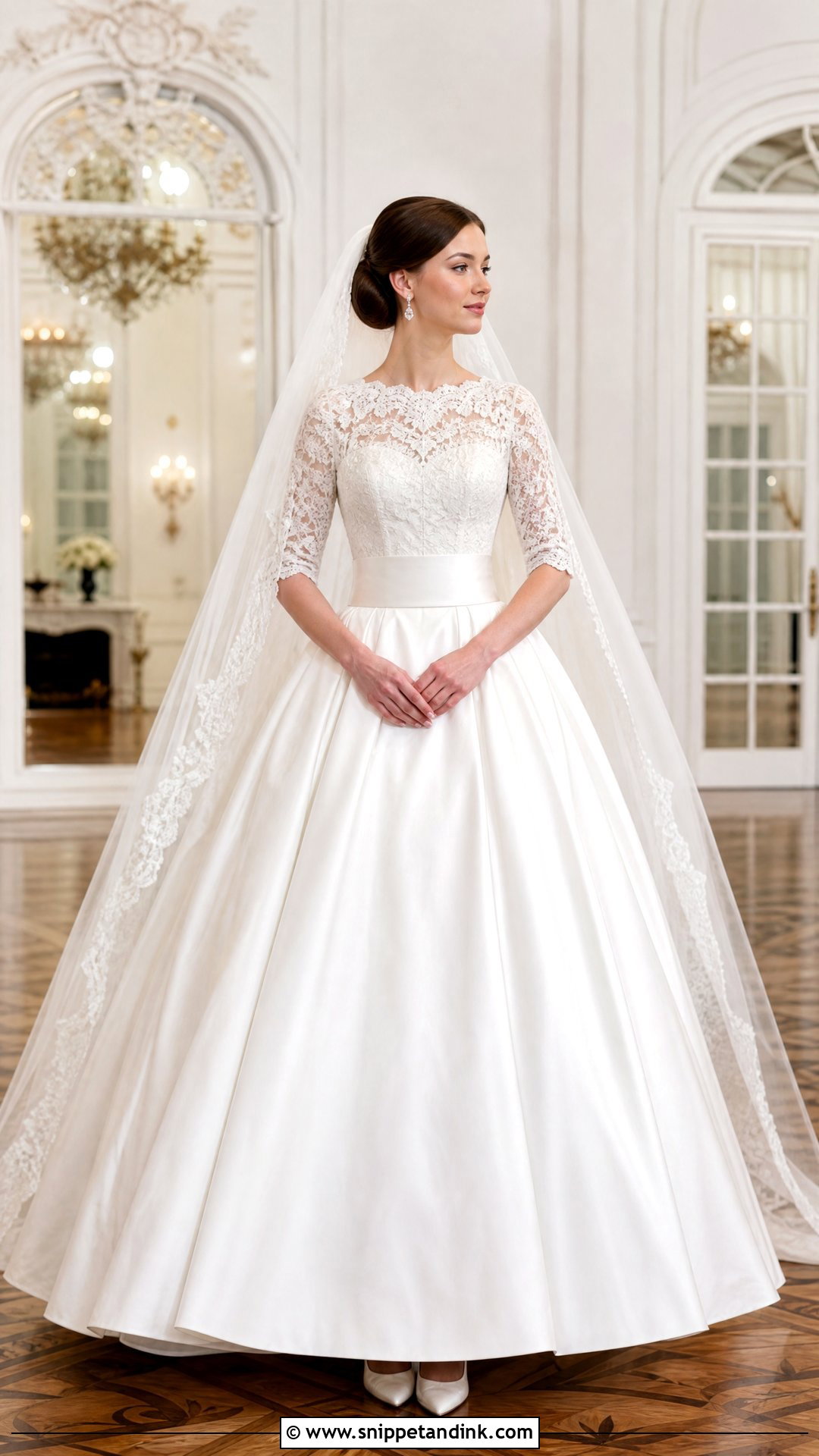 1950s Lace Ball Gown Wedding Dress - Snippet and Ink - 20 Old School Wedding Dress Ideas