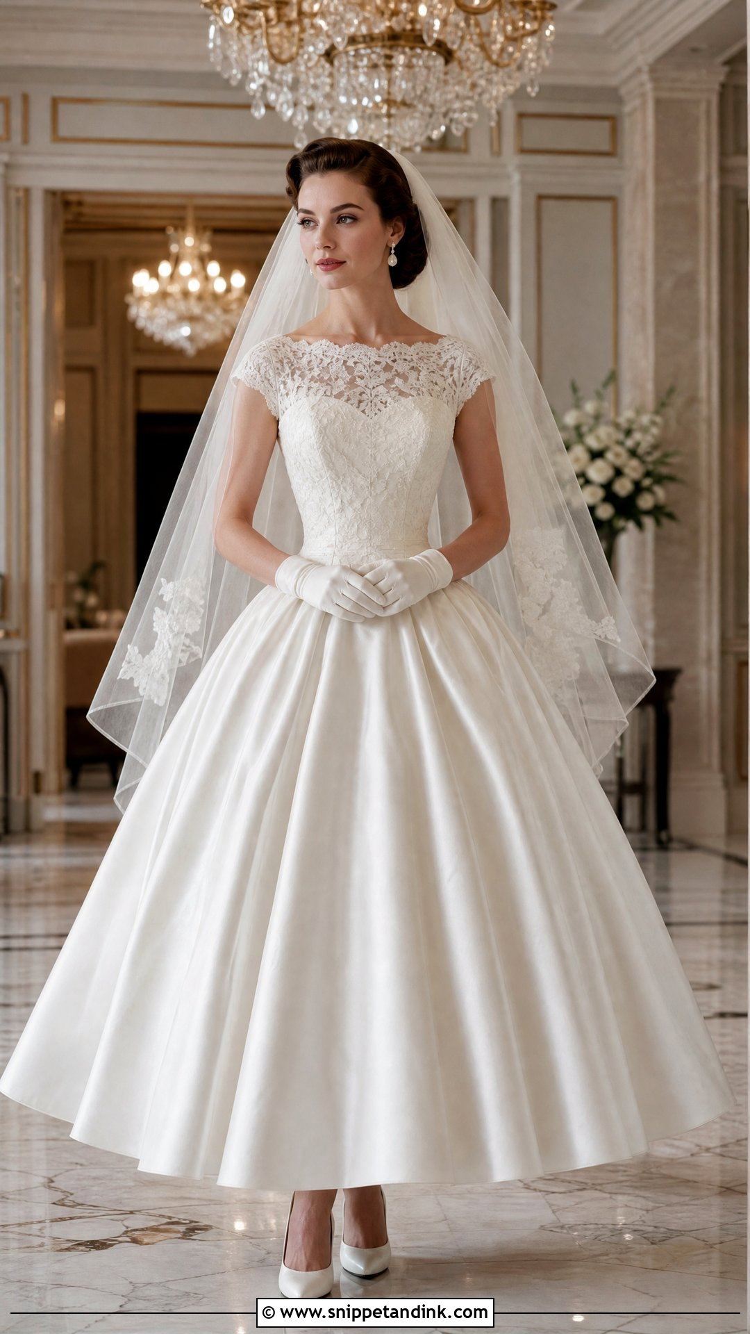 1950s Lace Ball Gown - Snippet and Ink - 20 Vintage Bridal Gown Ideas
