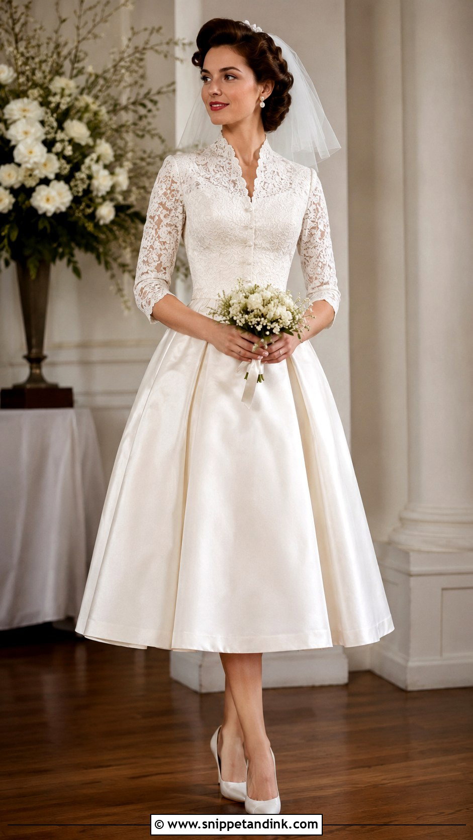 1950s Lace Jacket Wedding Dress - Snippet and Ink - 25 Vintage Wedding Dress 1950s 1940s Ideas