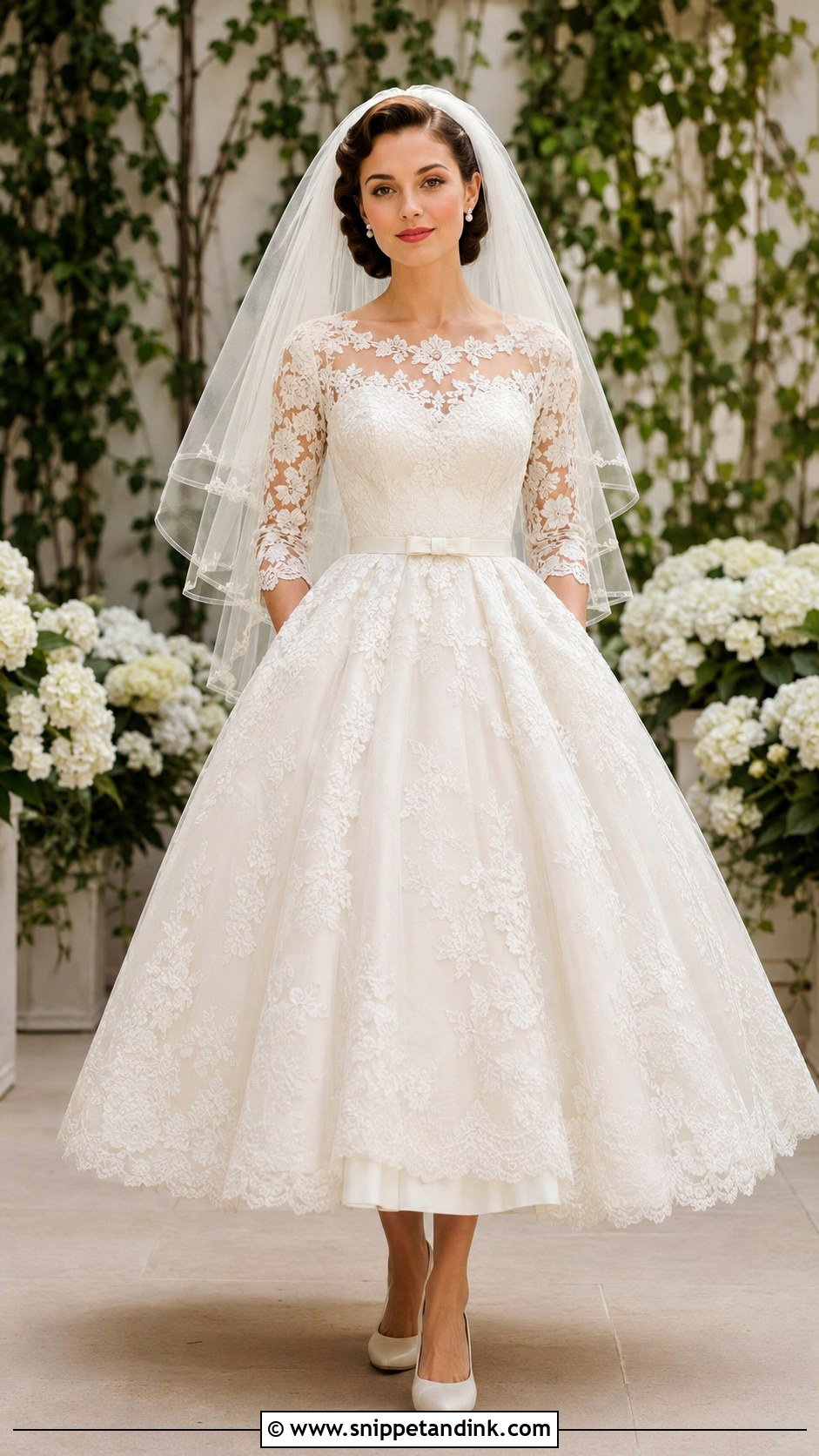 1950s Lace Wedding Dress - Snippet and Ink - 25 1950 Wedding Dress Ideas