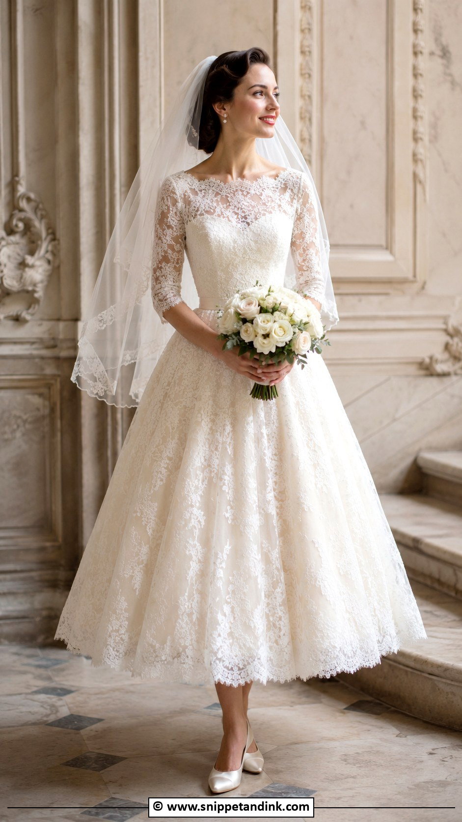 1950s Lace Wedding Dress - Snippet and Ink - 30 1950s Wedding Dress Ideas