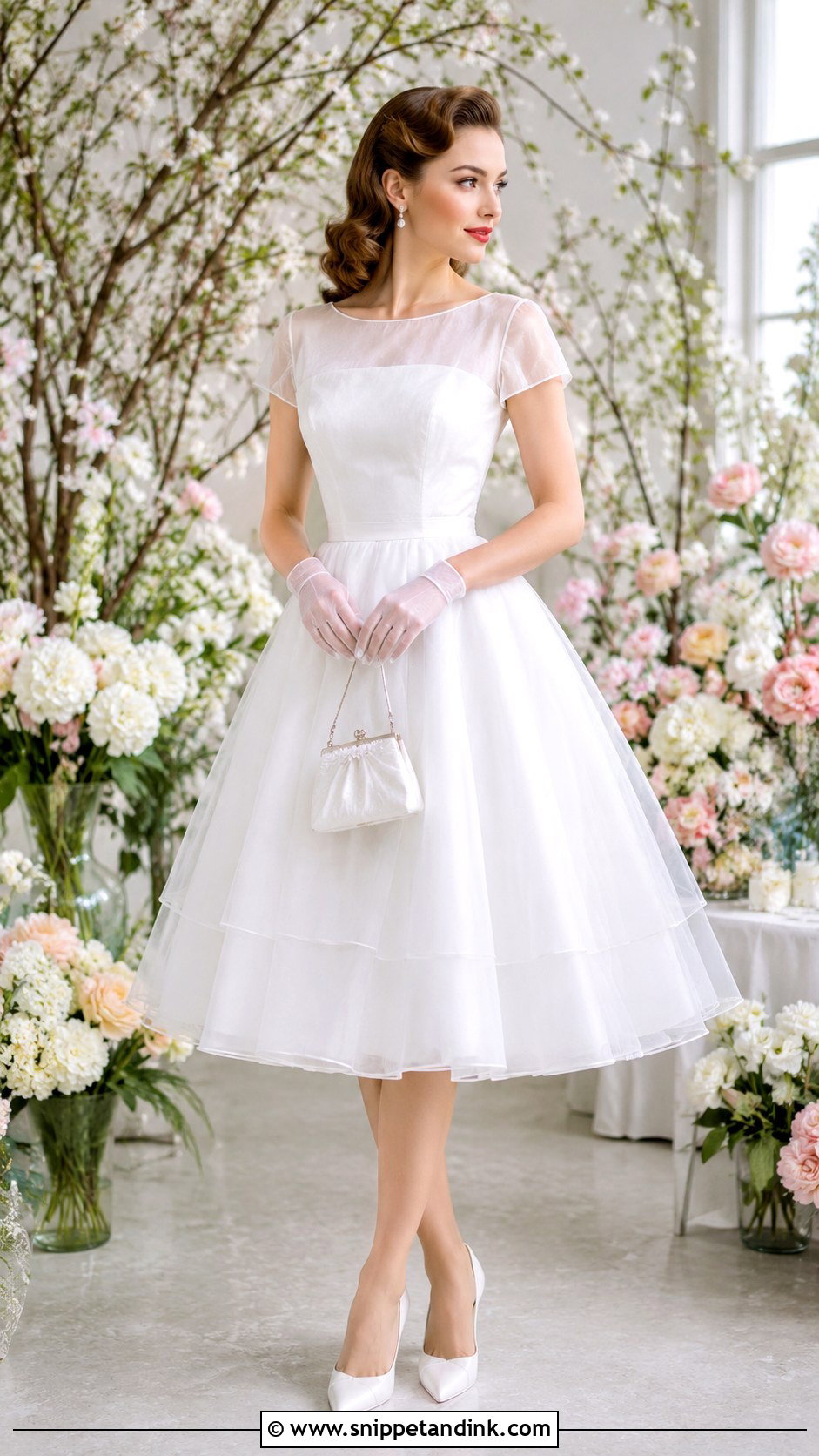 1950s Organza Wedding Dress - Snippet and Ink - 25 Vintage Wedding Dress 1950s 1940s Ideas