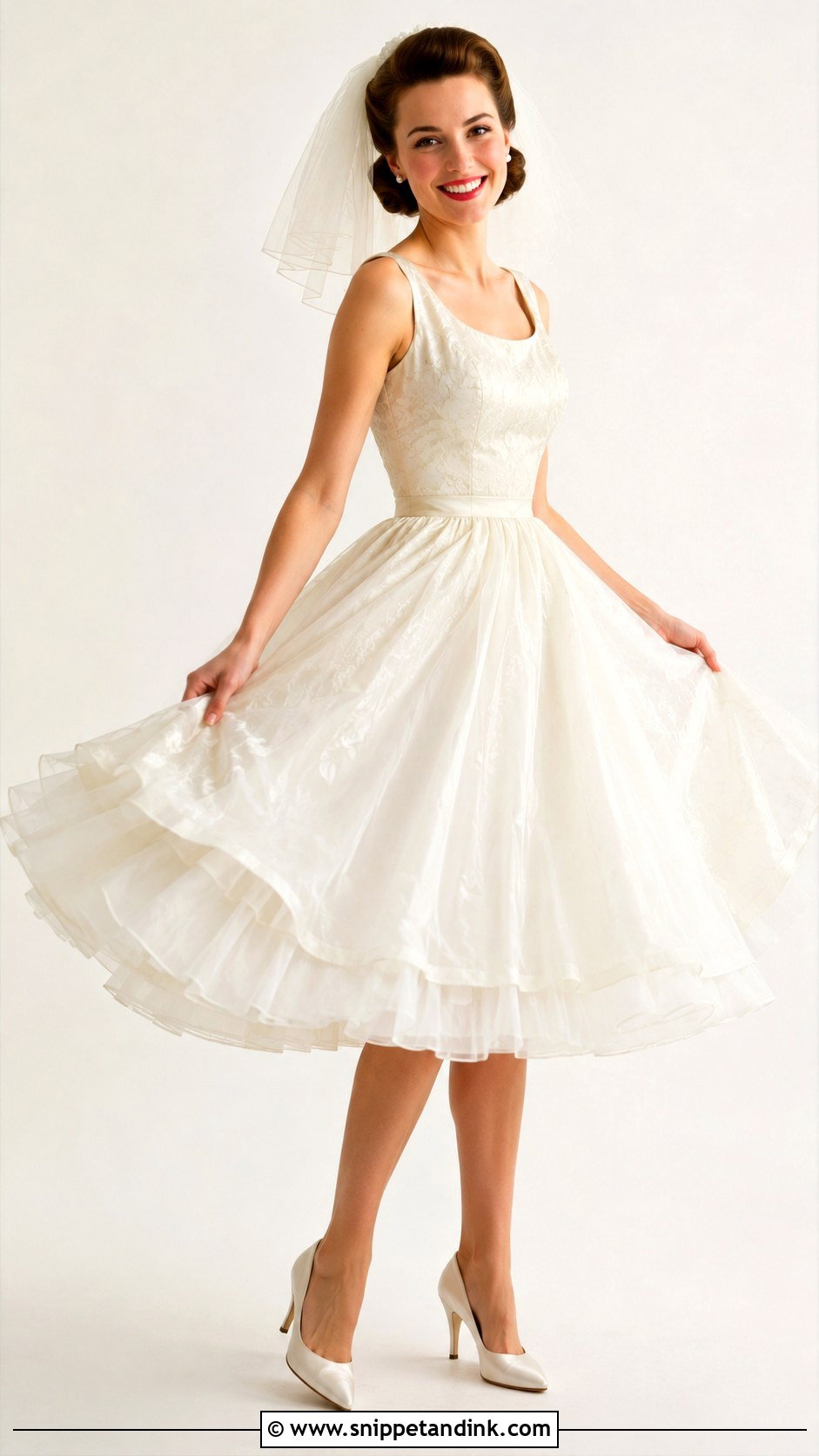 1950s Petticoat Wedding Dress - Snippet and Ink - 25 1950 Wedding Dress Ideas