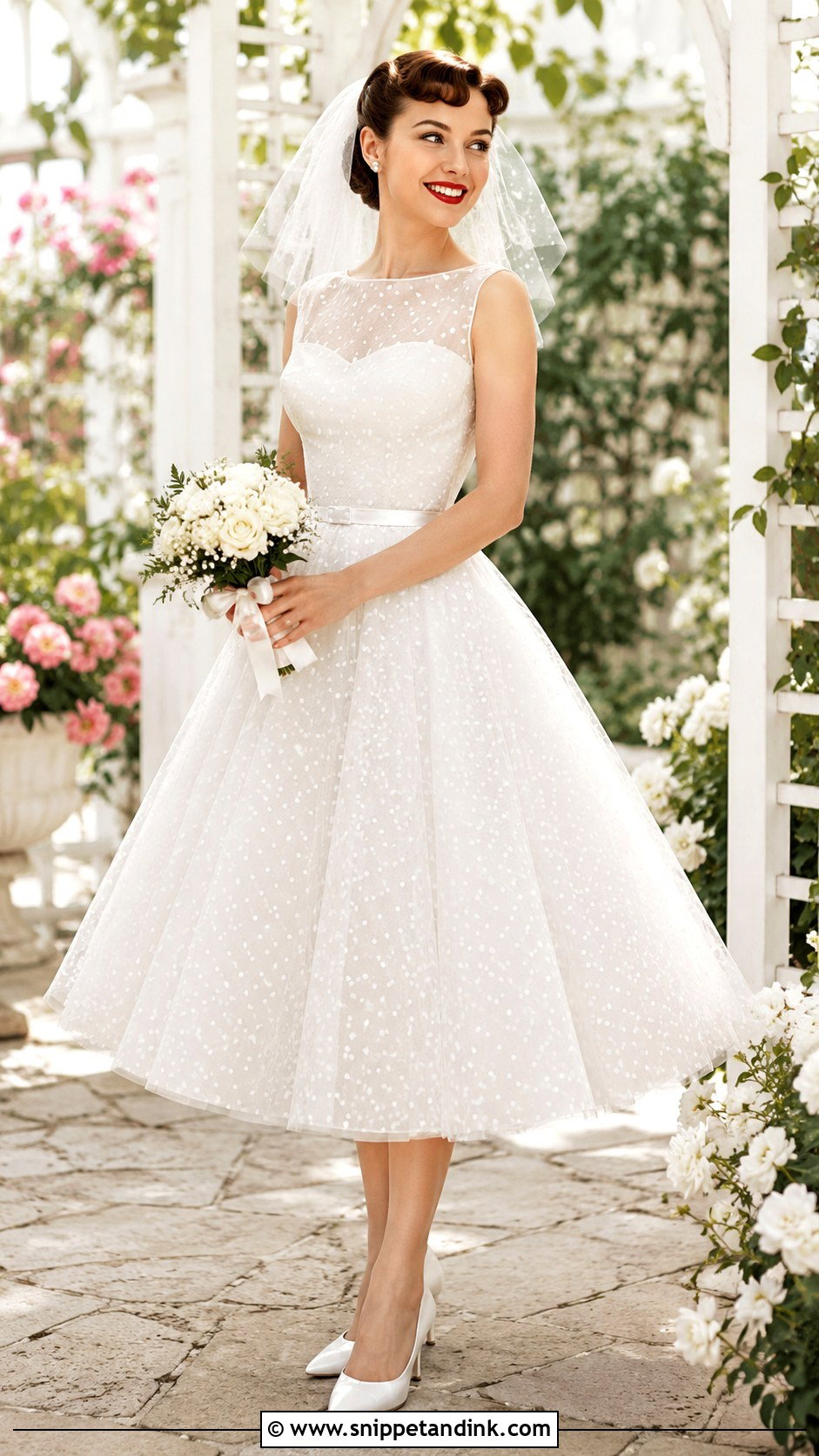 1950s Polka Dot Wedding Dress - Snippet and Ink - 25 Vintage Wedding Dress 1950s 1940s Ideas