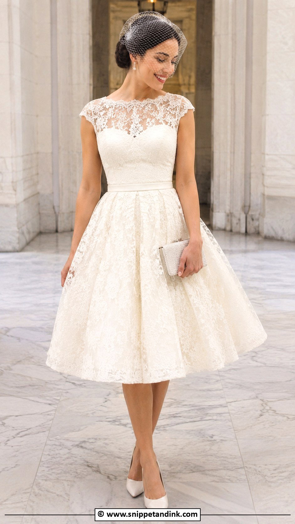 1950s Short Wedding Dress - Snippet and Ink - 30 1950s Wedding Dress Ideas