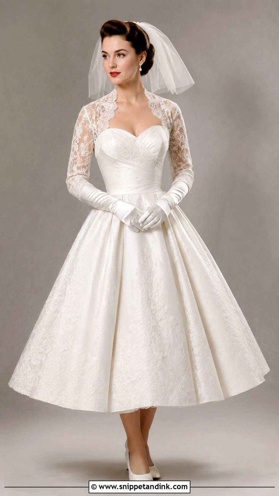 1950s Strapless Wedding Dress - Snippet and Ink - 25 1950 Wedding Dress Ideas
