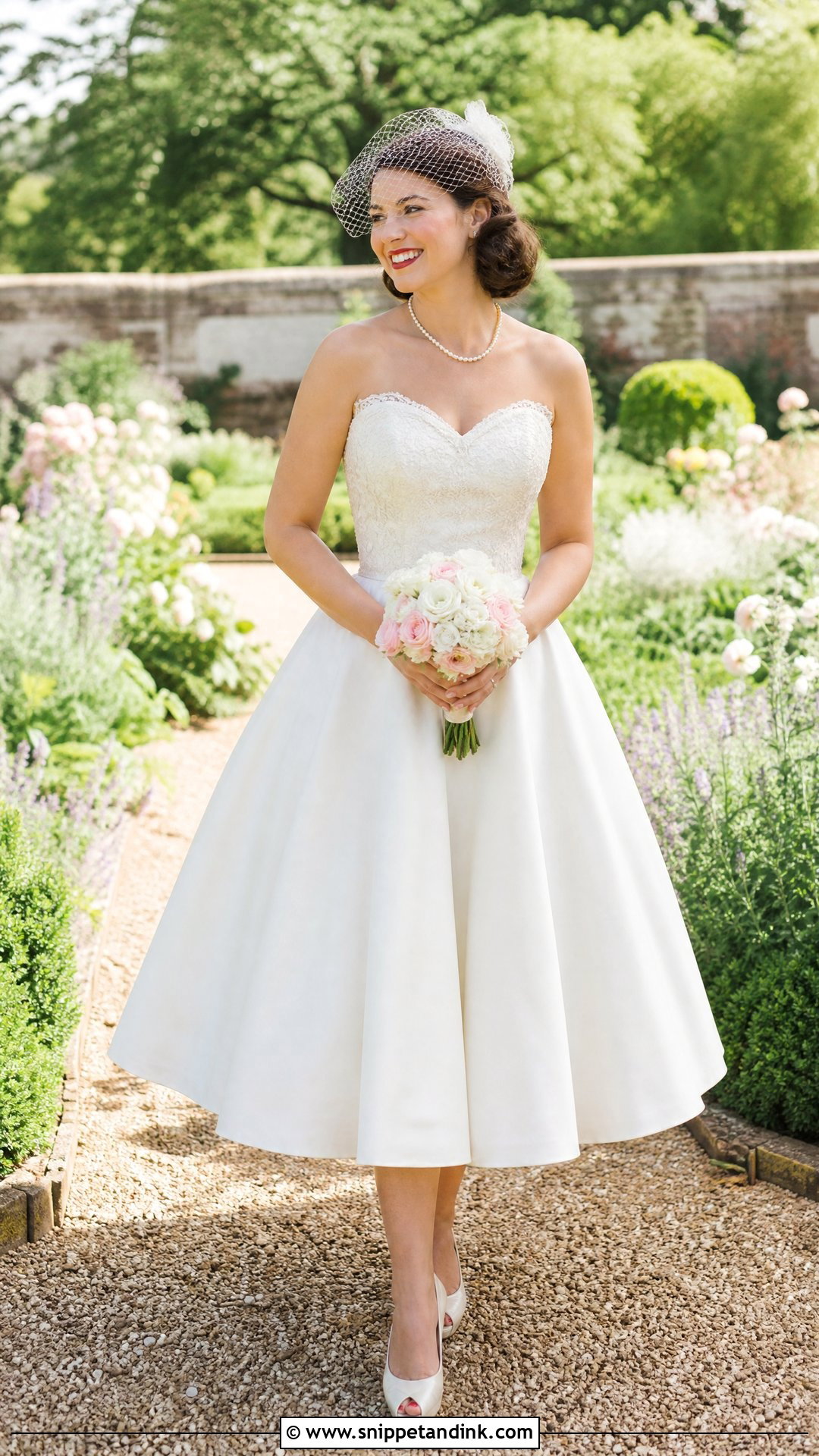 1950s Sweetheart Neck Wedding Dress - Snippet and Ink - 20 Vintage Wedding Dress 50s Ideas