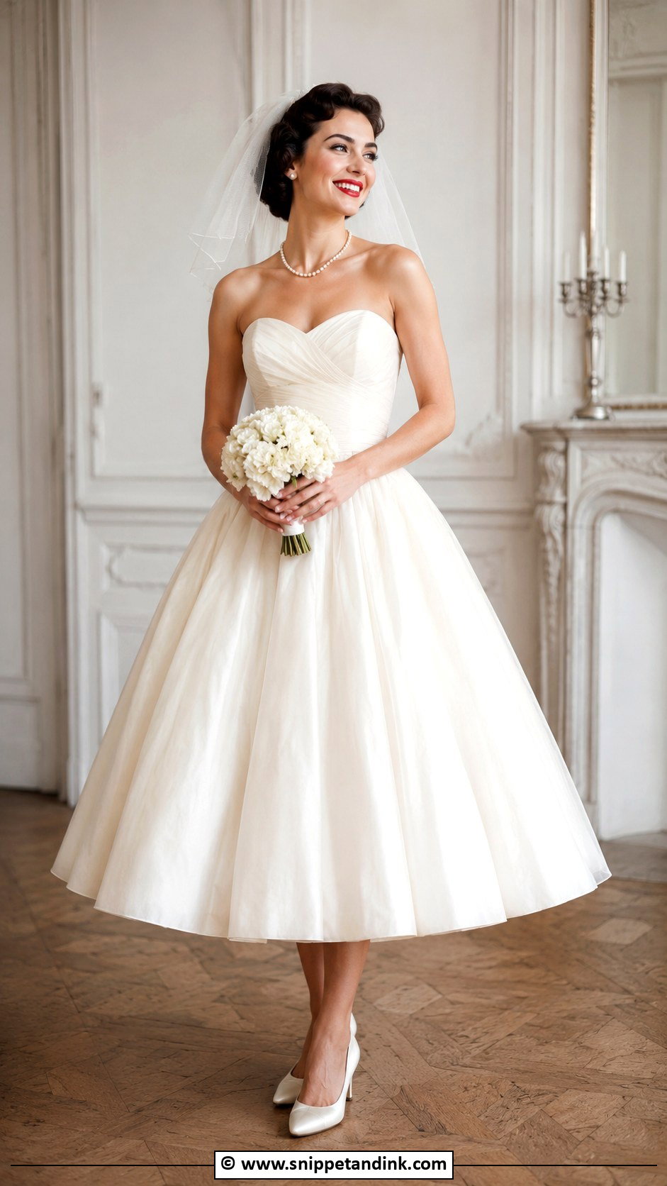 1950s Sweetheart Neckline Wedding Dress - Snippet and Ink - 30 1950s Wedding Dress Ideas