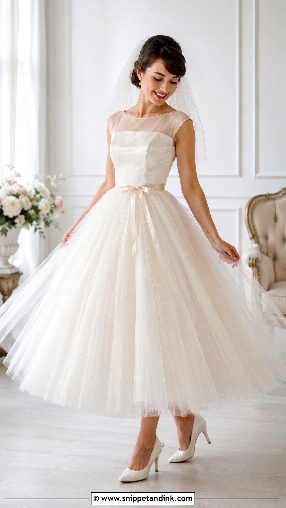 1950s Tulle Wedding Dress - Snippet and Ink - 25 1950 Wedding Dress Ideas