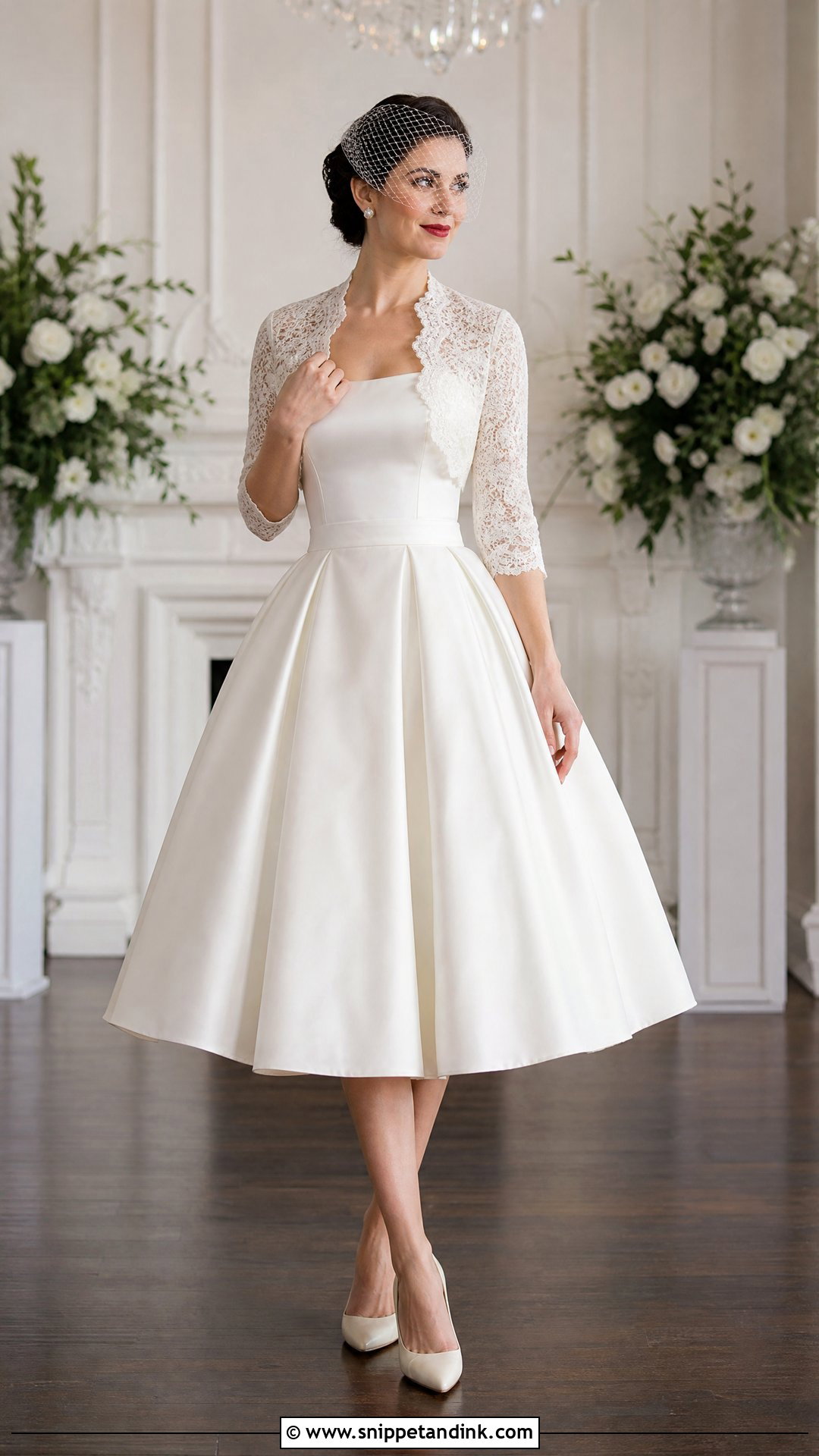 1950s Wedding Dress With Bolero - Snippet and Ink - 20 Vintage Wedding Dress 50s Ideas