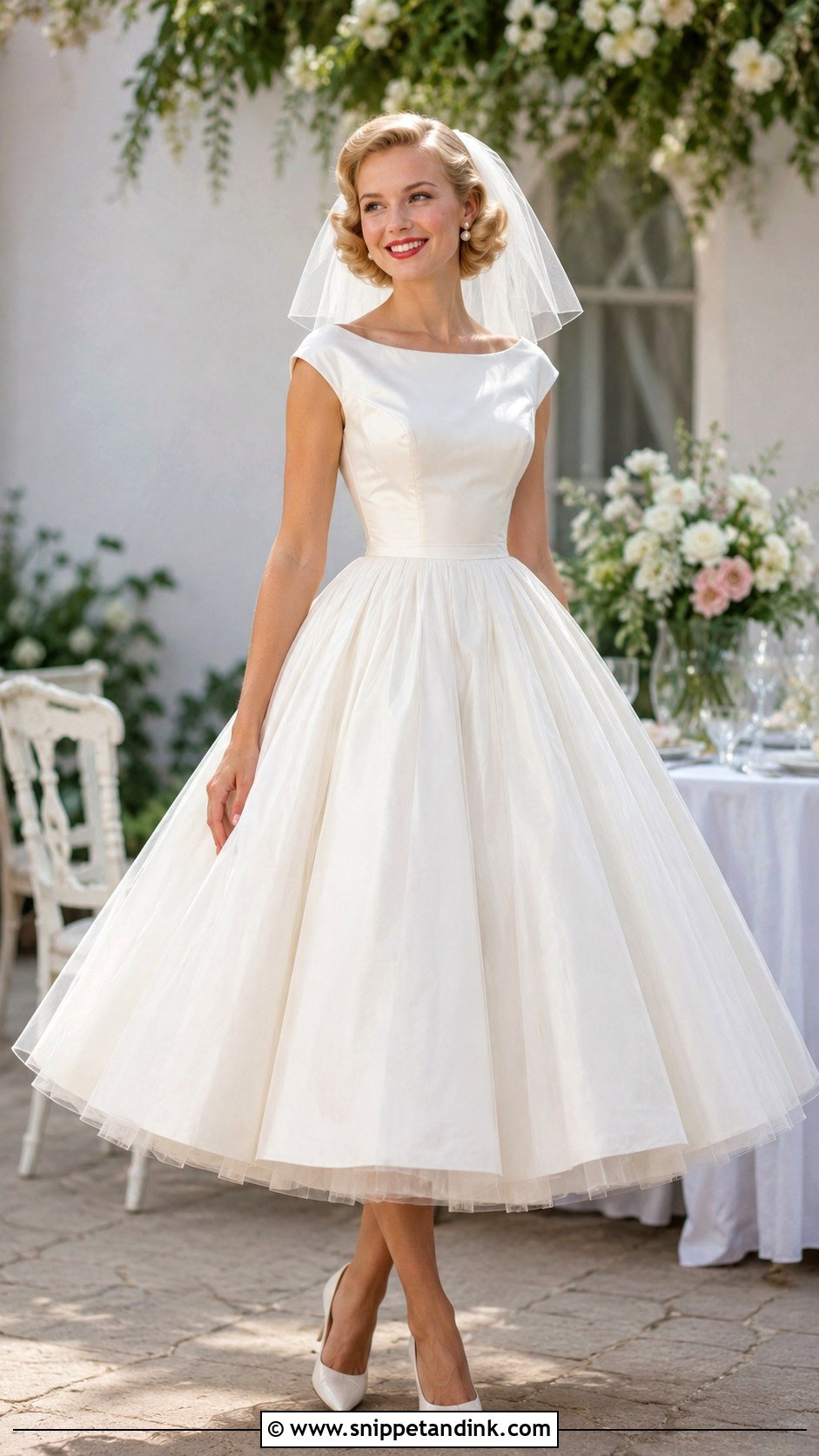 1950s Wedding Dress - Snippet and Ink - 30 Vintage Inspired Wedding Dresses