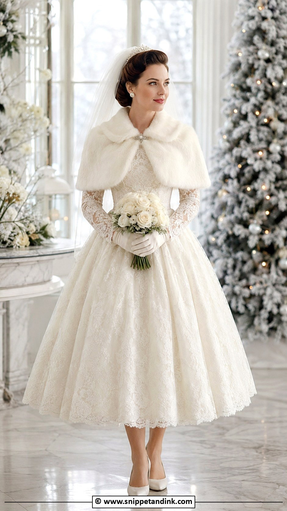 1950s Winter Wedding Dress - Snippet and Ink - 30 1950s Wedding Dress Ideas