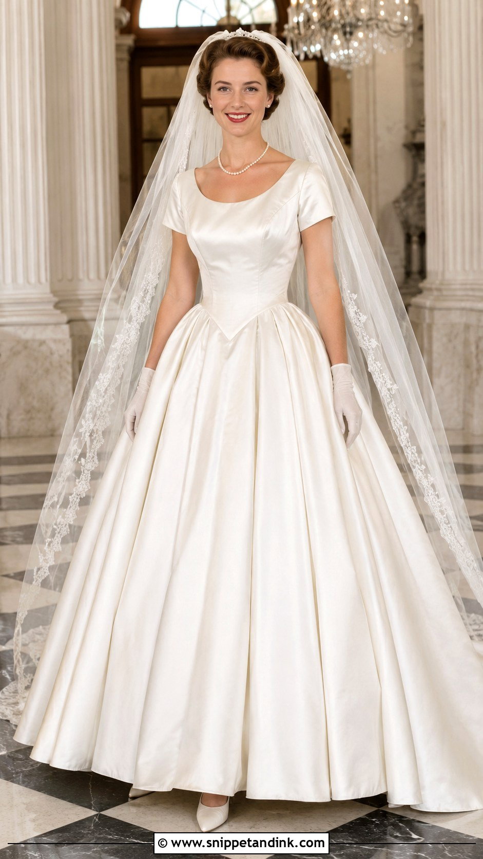 1959 Basque Waist Wedding Dress - Snippet and Ink - 20 1959 Wedding Dress Ideas