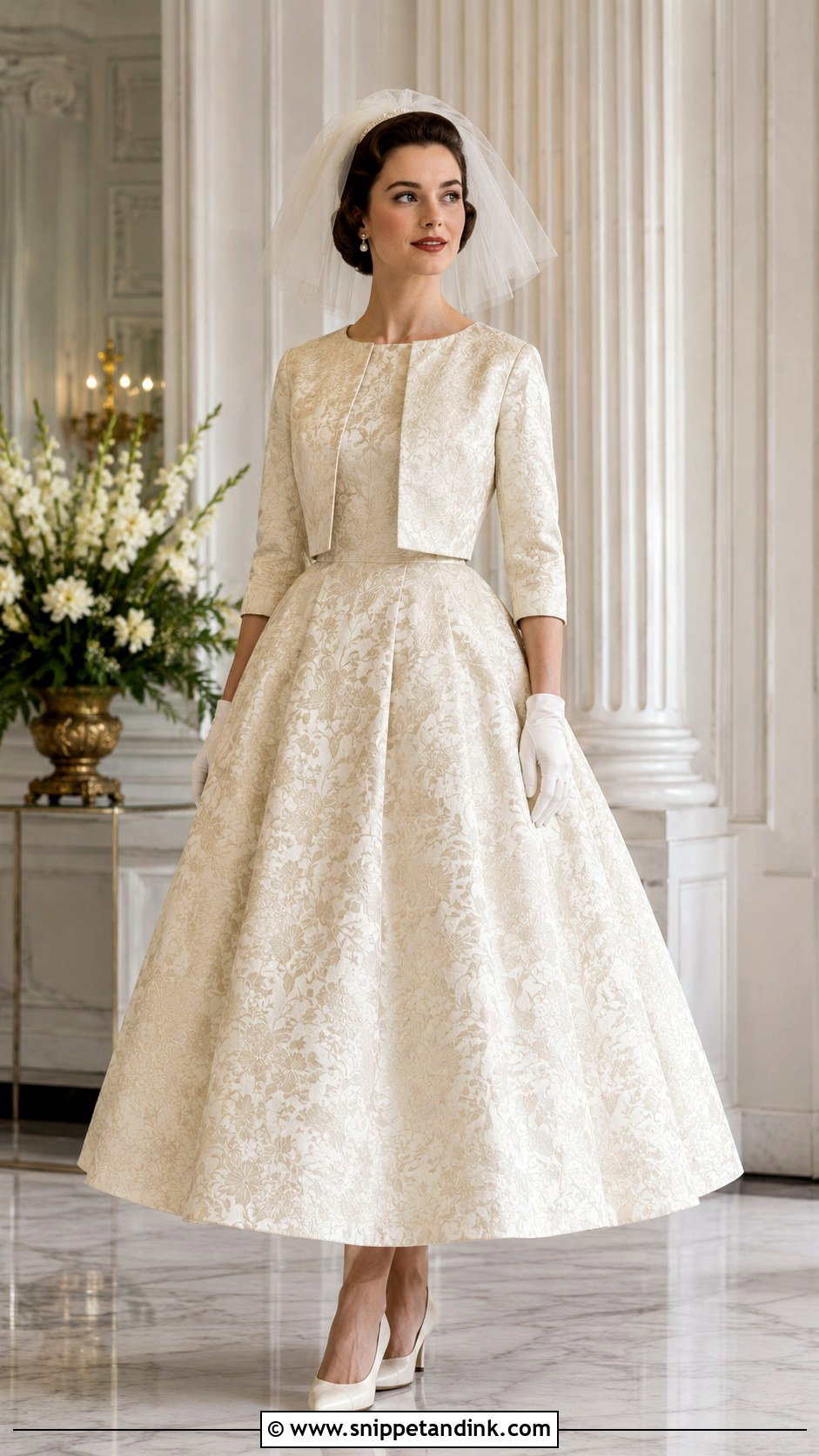 1959 Brocade Winter Wedding Dress - Snippet and Ink - 20 1959 Wedding Dress Ideas