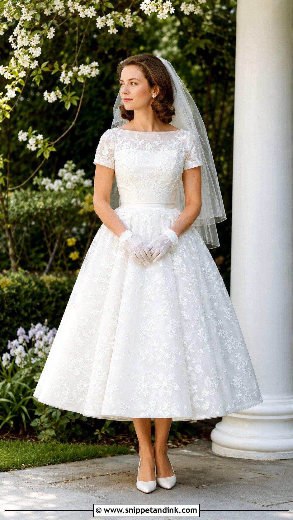 1959 Embroidered Organza Wedding Dress - Snippet and Ink - 20 1959 Wedding Dress Ideas