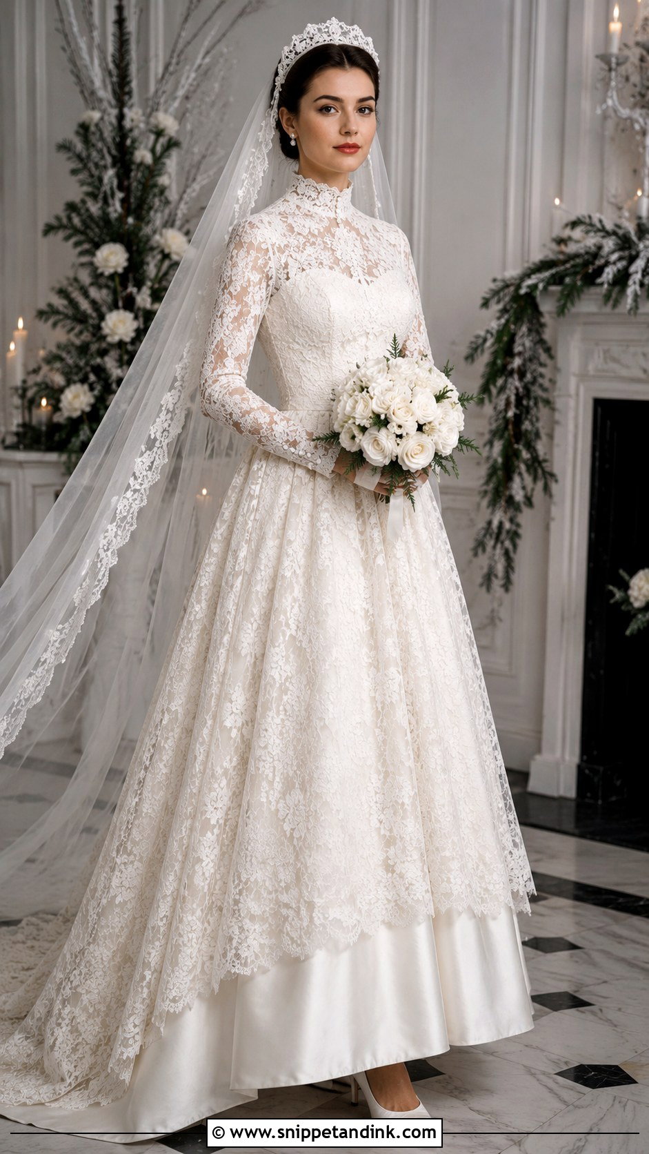 1959 High Neck Lace Wedding Dress - Snippet and Ink - 20 1959 Wedding Dress Ideas