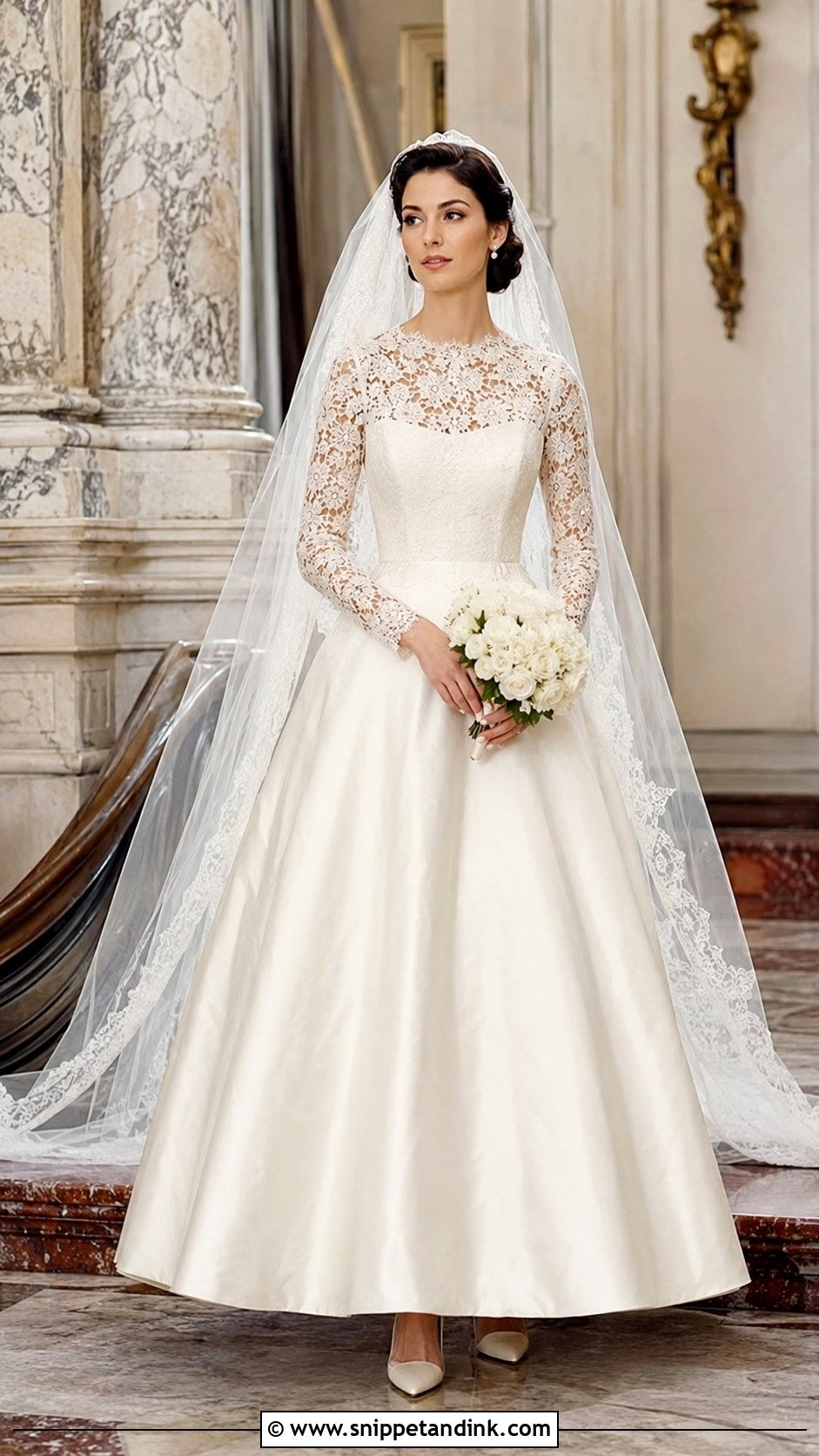 1959 Long Sleeve Lace Wedding Dress - Snippet and Ink - 20 1959 Wedding Dress Ideas