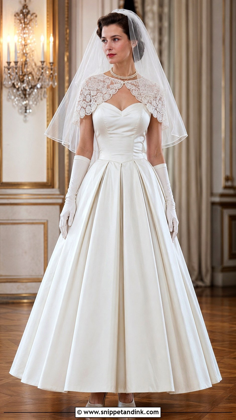 1959 Sweetheart Taffeta Wedding Dress - Snippet and Ink - 20 1959 Wedding Dress Ideas