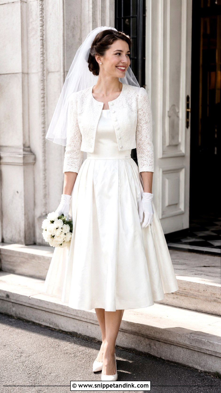 1959 Wedding Dress With Cropped Jacket - Snippet and Ink - 20 1959 Wedding Dress Ideas