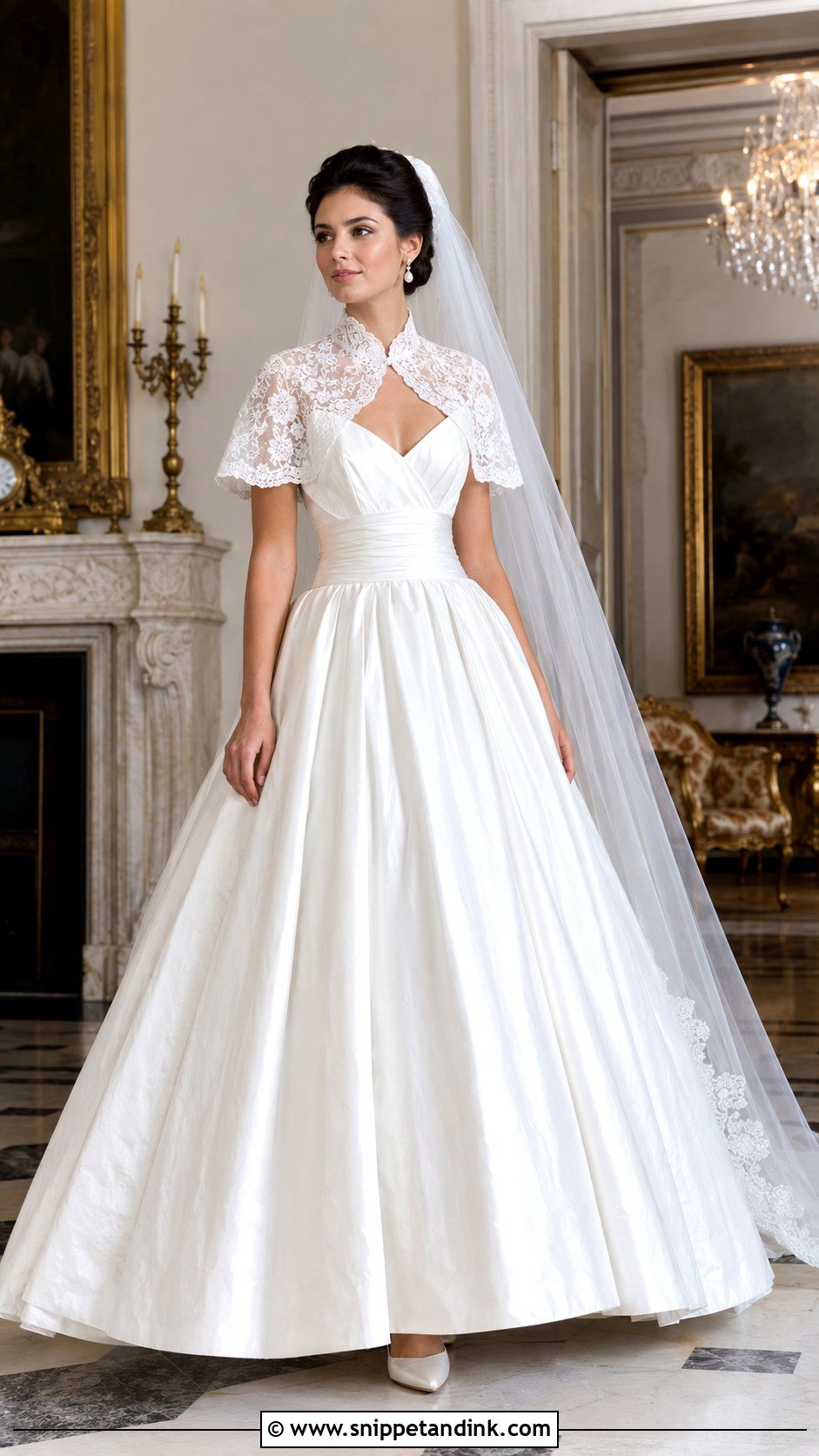 1959 Wedding Dress With Lace Capelet - Snippet and Ink - 20 1959 Wedding Dress Ideas