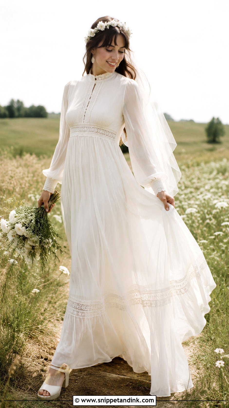 1960 Bohemian Wedding Dress - Snippet and Ink - 20 1960 Wedding Dress Ideas