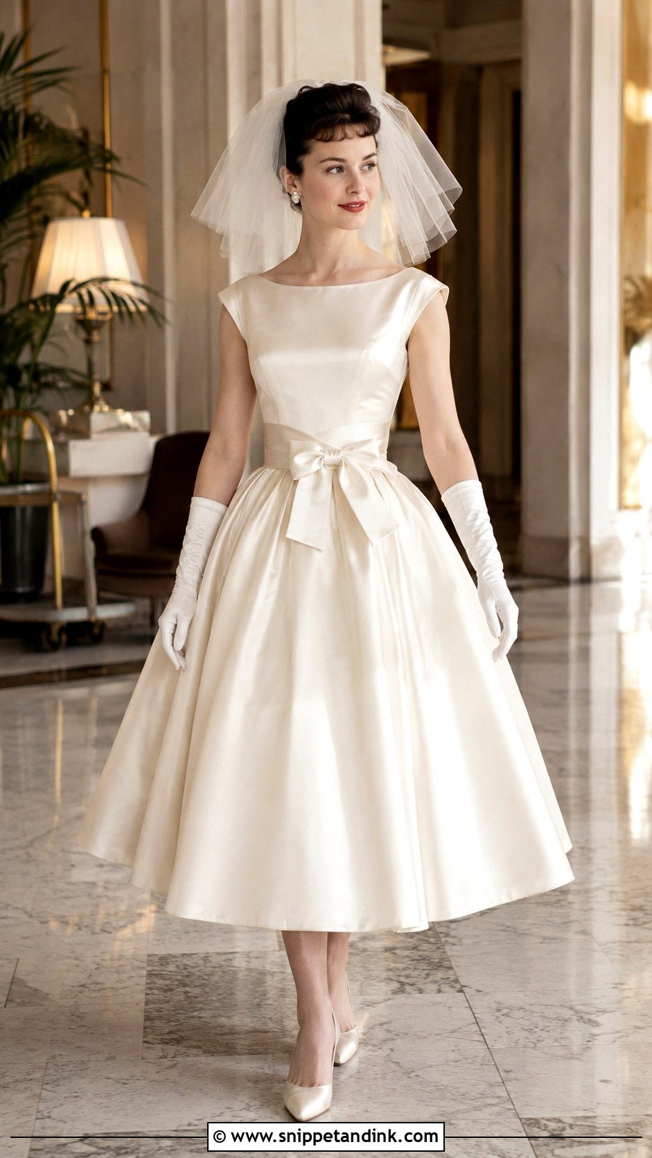 1960 Wedding Dress With Bow Waist - Snippet and Ink - 20 1960 Wedding Dress Ideas