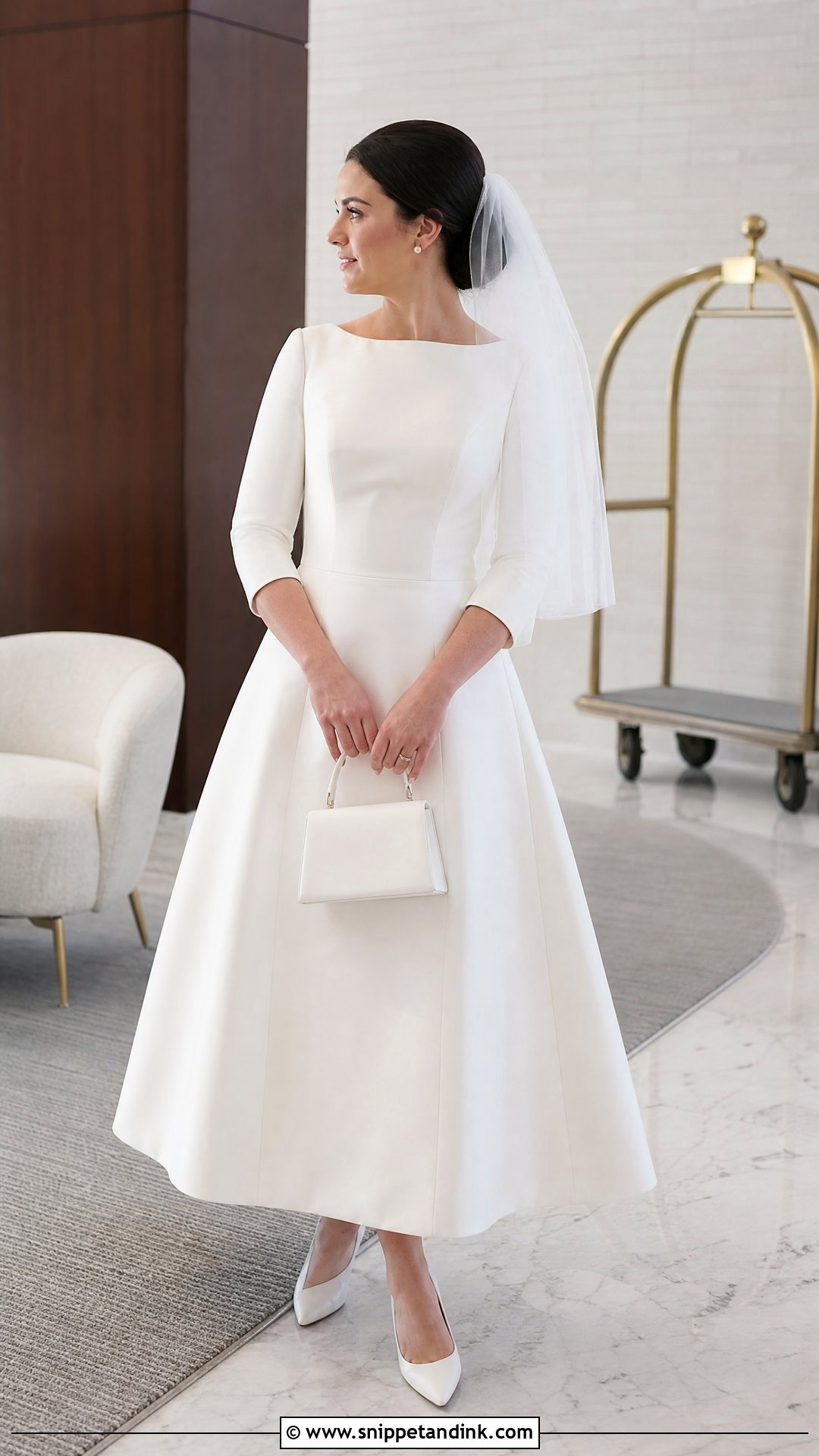 1960s A Line Wedding Dress - Snippet and Ink - 20 Retro Wedding Dresses