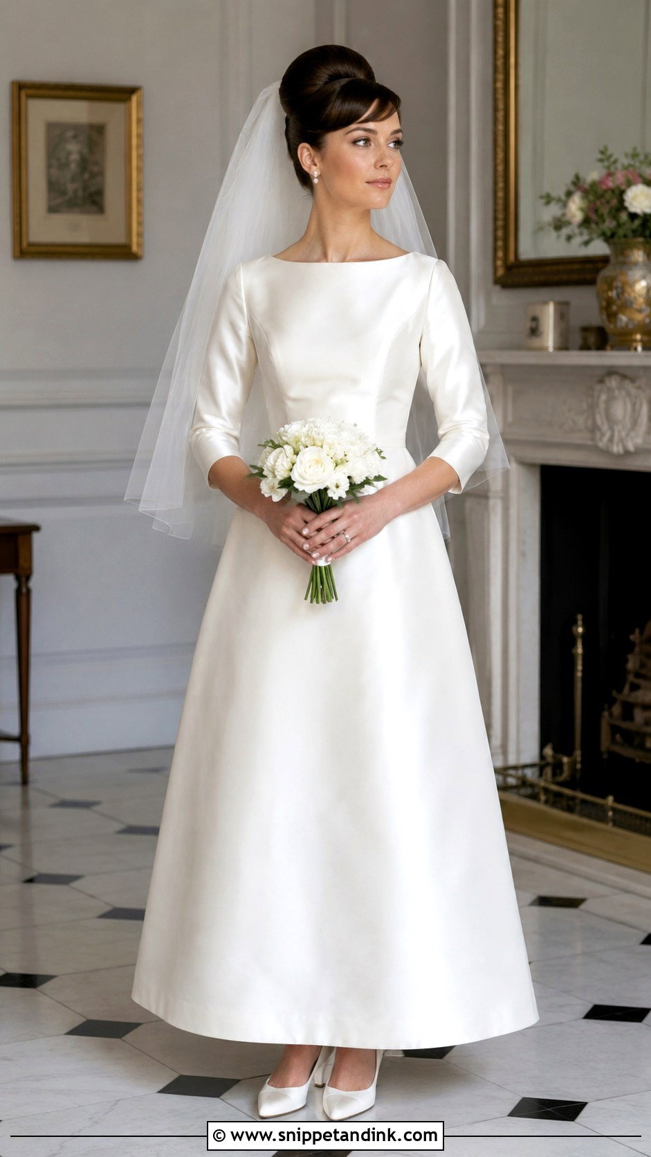 1960s A Line Wedding Dress - Snippet and Ink - 25 1960s Wedding Dresses