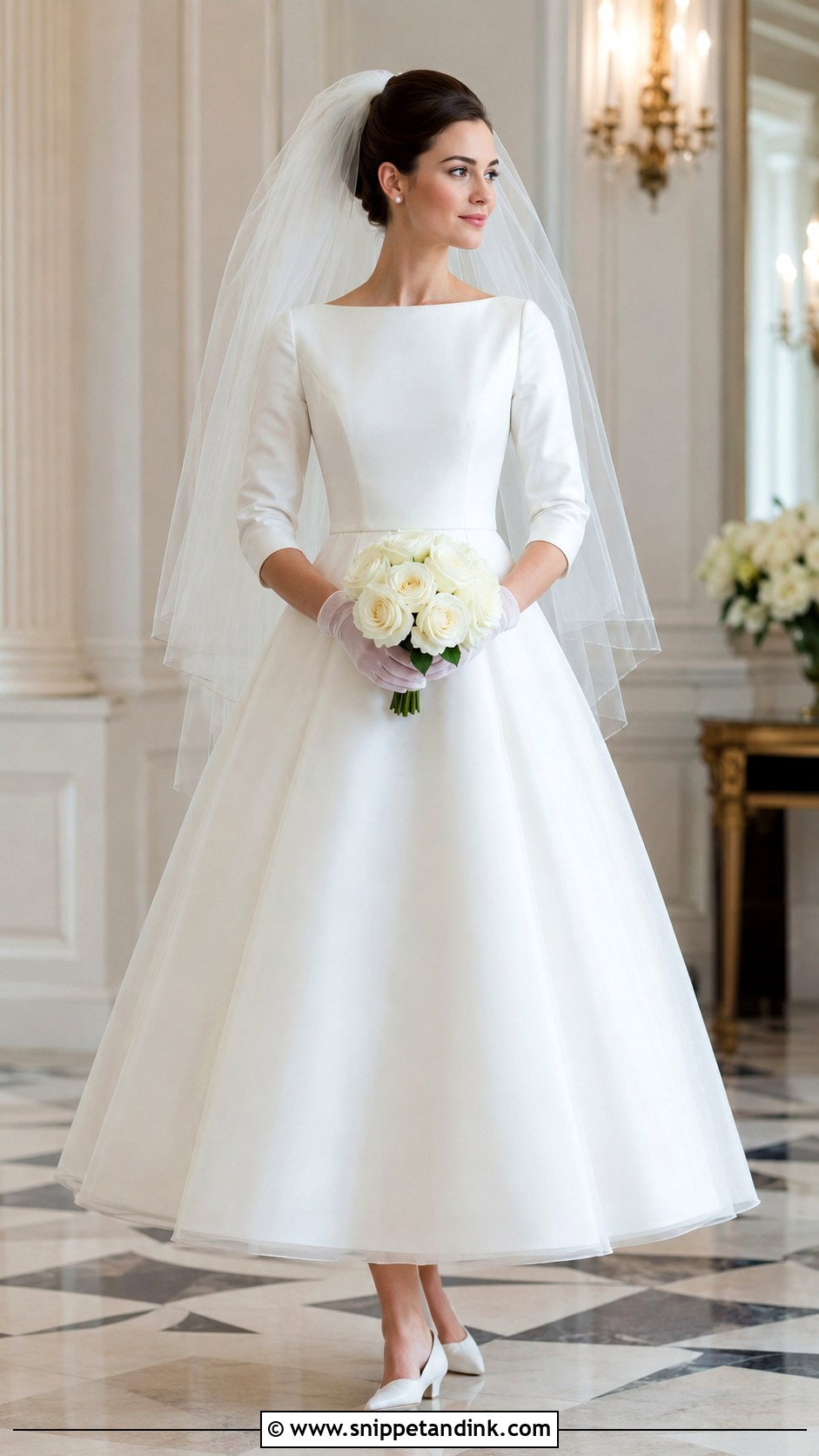 1960s Bateau Neck Wedding Dress - Snippet and Ink - 20 Vintage Wedding Dress 1960s Ideas