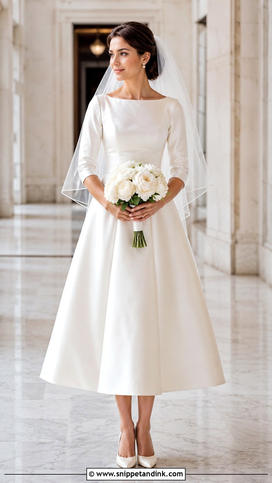1960s Bateau Neck Wedding Dress - Snippet and Ink - 25 1960s Wedding Dresses